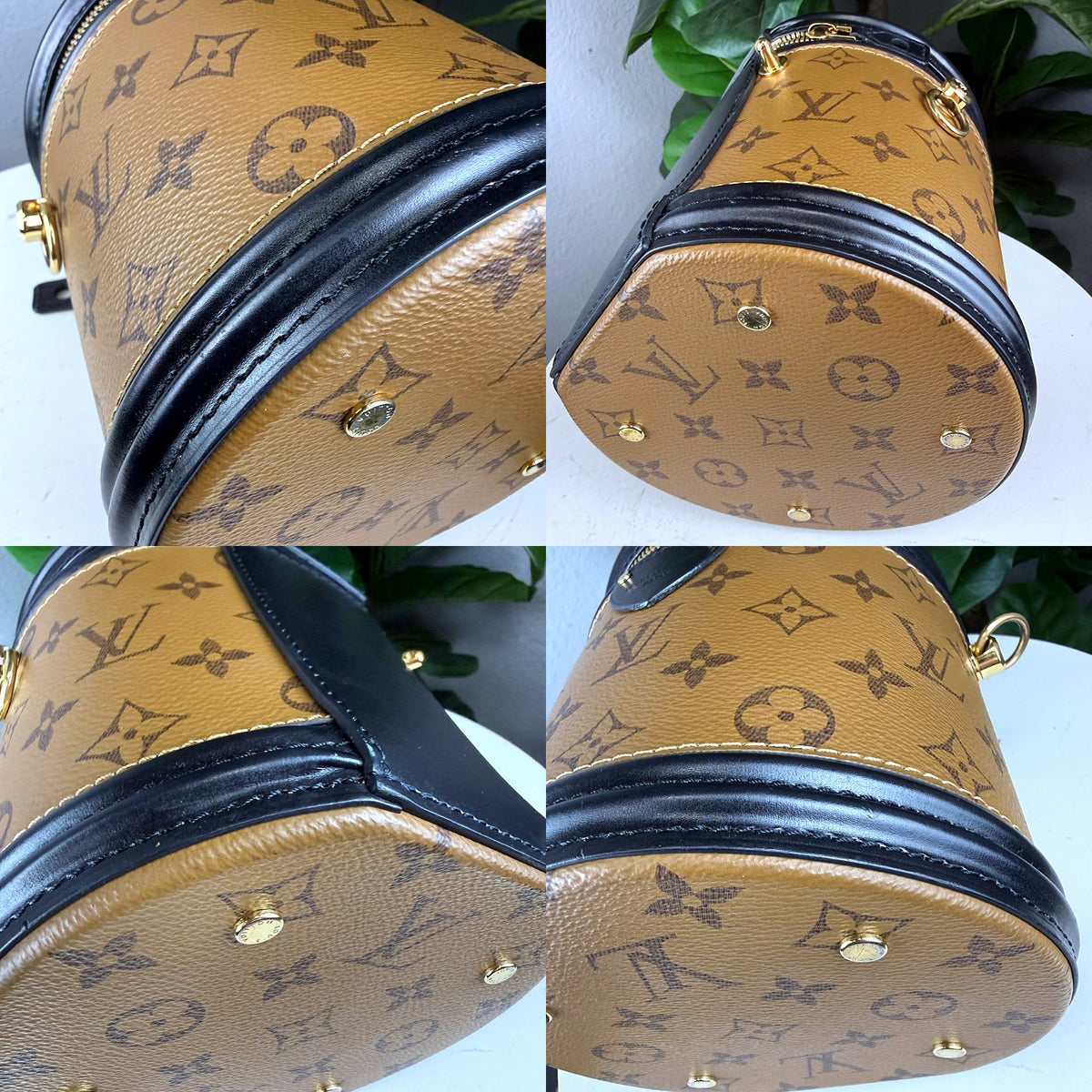 Authentic Louis Vuitton Reverse Monogram Cannes Beauty Case Black - 03_corners.jpg