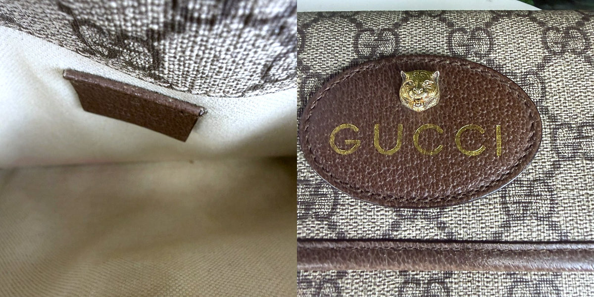 Authentic Gucci Vintage GG Supreme Canvas Belt Bag Brown - 04_inside.jpg