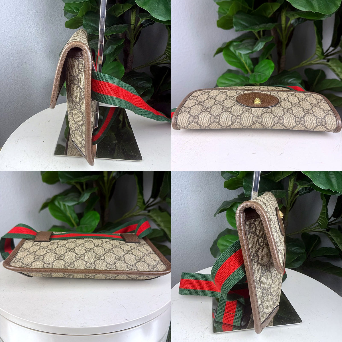 Authentic Gucci Vintage GG Supreme Canvas Belt Bag Brown - 05_extra.jpg