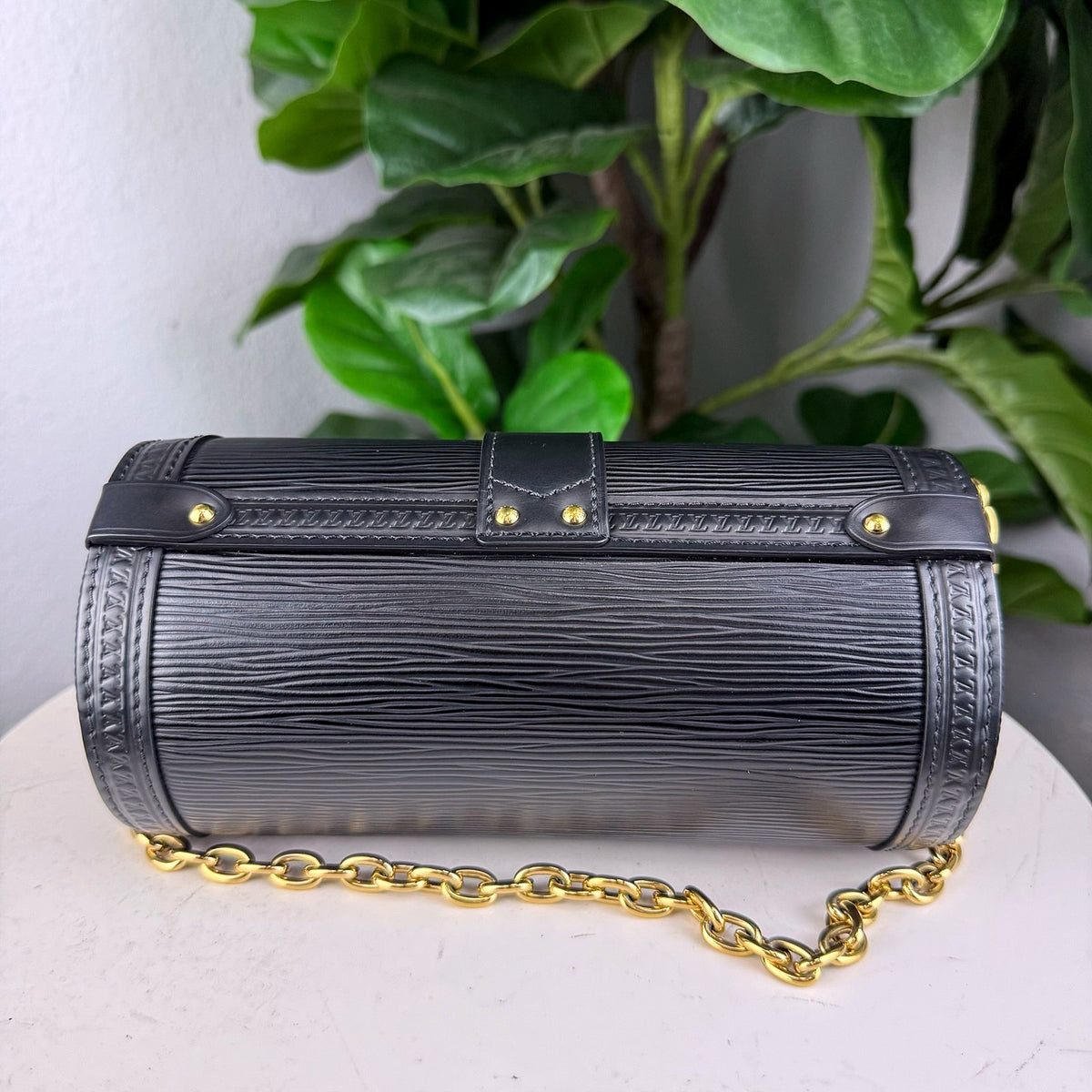 Authentic Louis Vuitton Epi Leather Papillon Trunk Black Gold Hardware - 02_photo.jpg