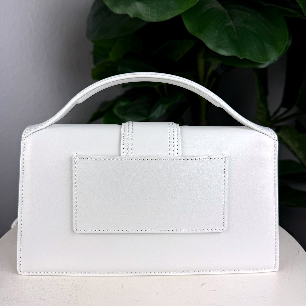 Authentic Jacquemus Le Grand Bambino White Leather Top Handle Bag - 03_photo.jpg