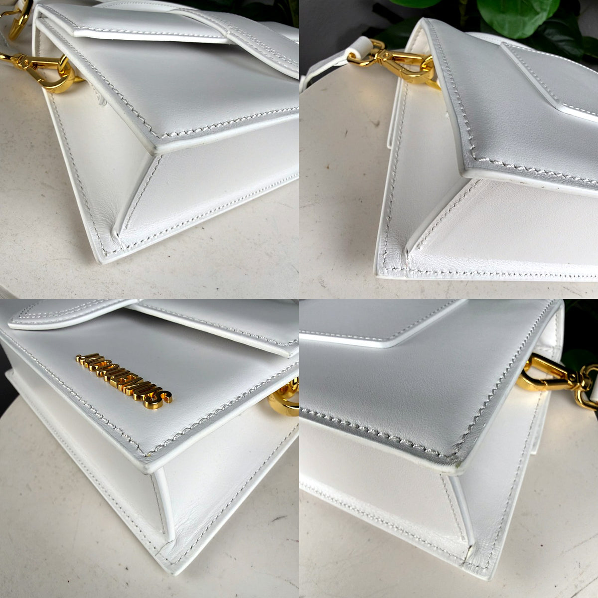 Authentic Jacquemus Le Grand Bambino White Leather Top Handle Bag - 04_corners.jpg