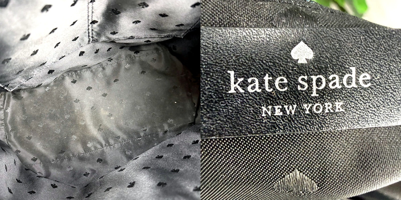 Kate Spade New York Black Leather Zip-Top Tote Bag