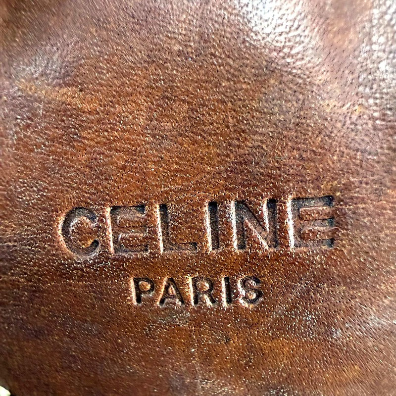 Celine Vintage Macadam Coated Canvas Boston Bag