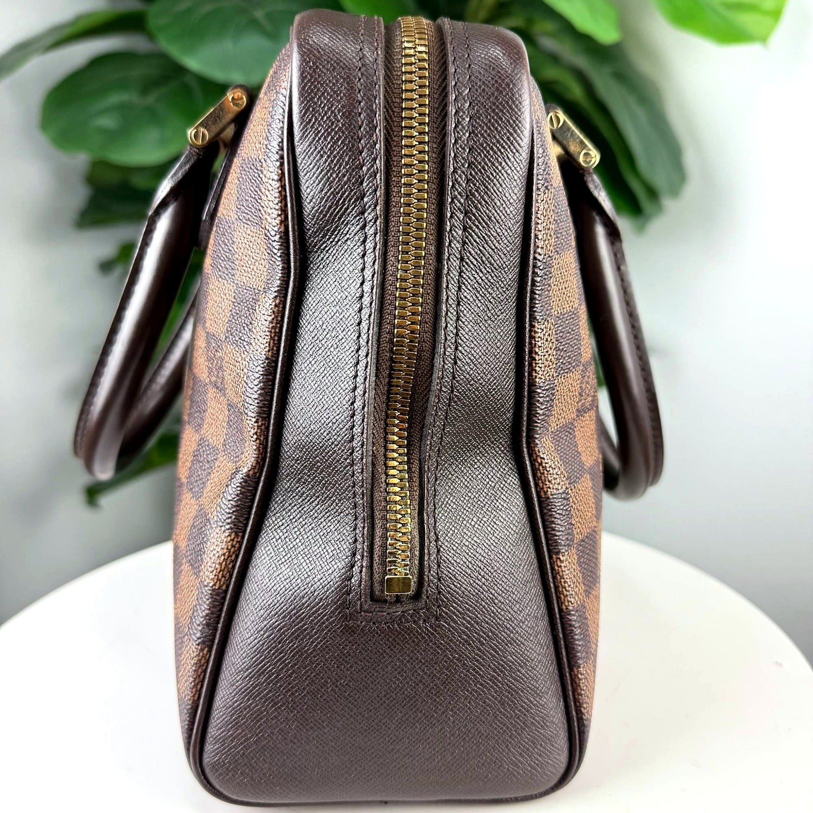 Louis Vuitton Damier Ebene Canvas Structured Handbag