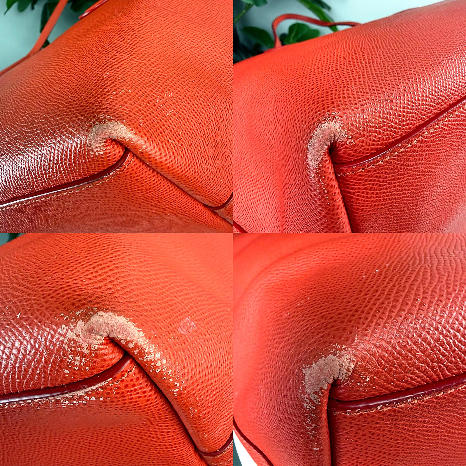 Authentic Coach Red Saffiano Leather City Tote - COACH NEW YORK