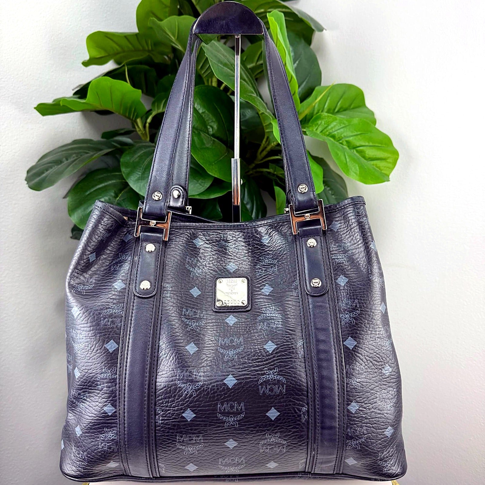 Authentic MCM Black Visetos Tote - C5022