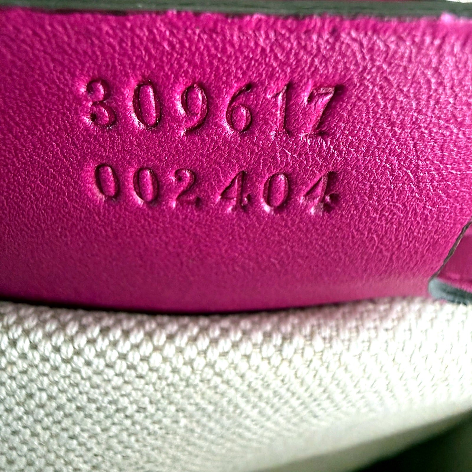 Gucci Microguccissima Fuchsia Patent Leather Dome Satchel