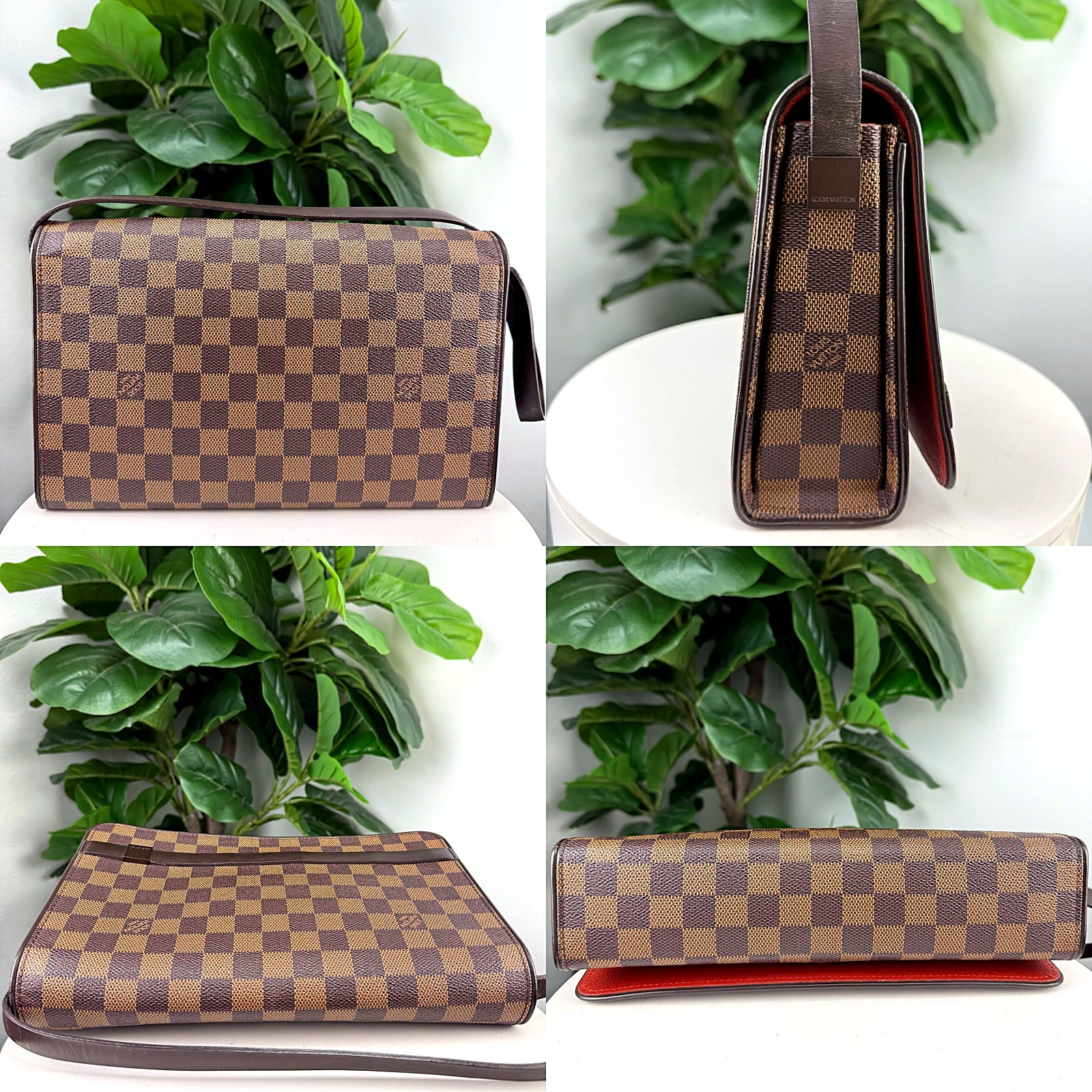 Louis Vuitton Damier Ebène Flap Shoulder Bag - TH0031