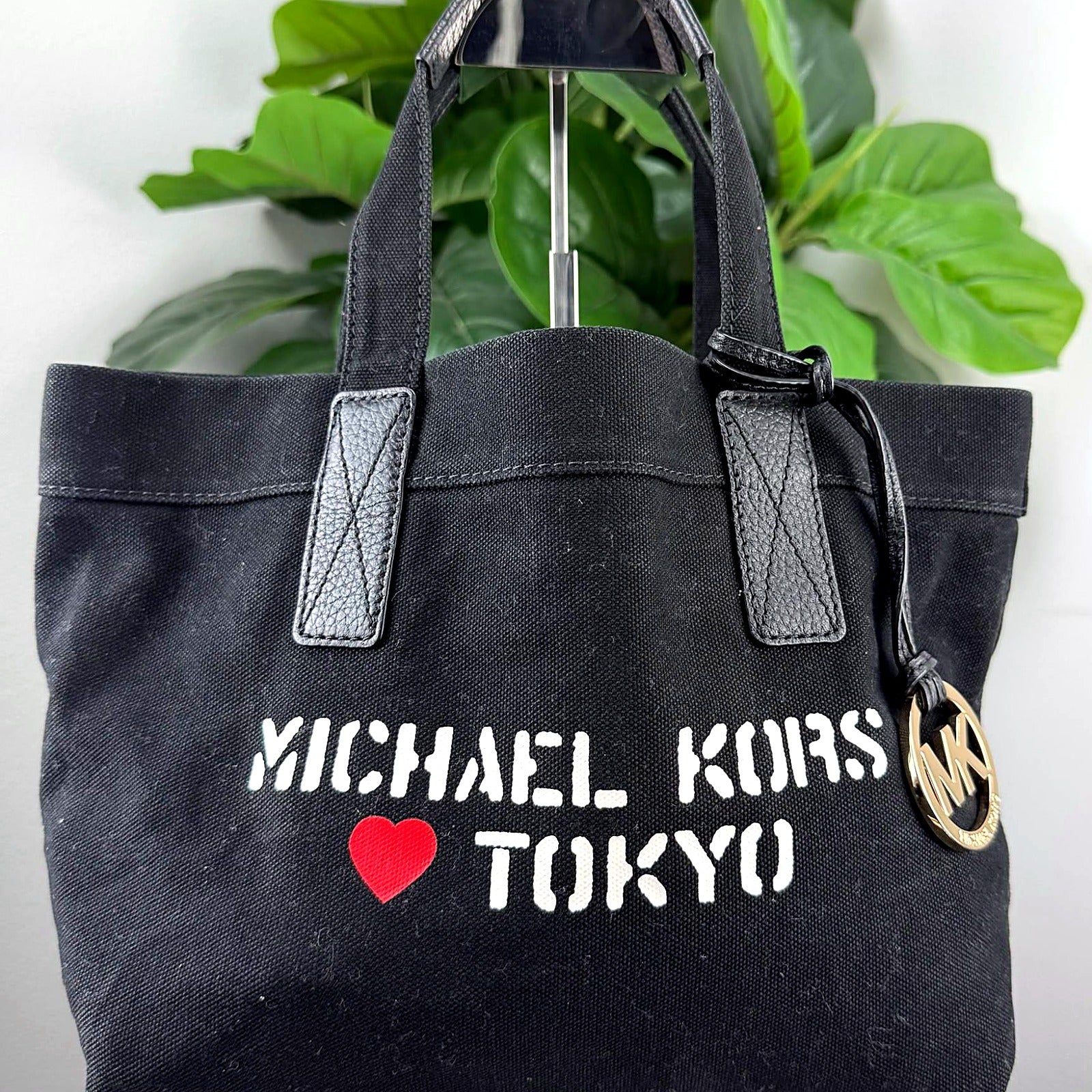 Michael Kors Loves Tokyo canvas tote front