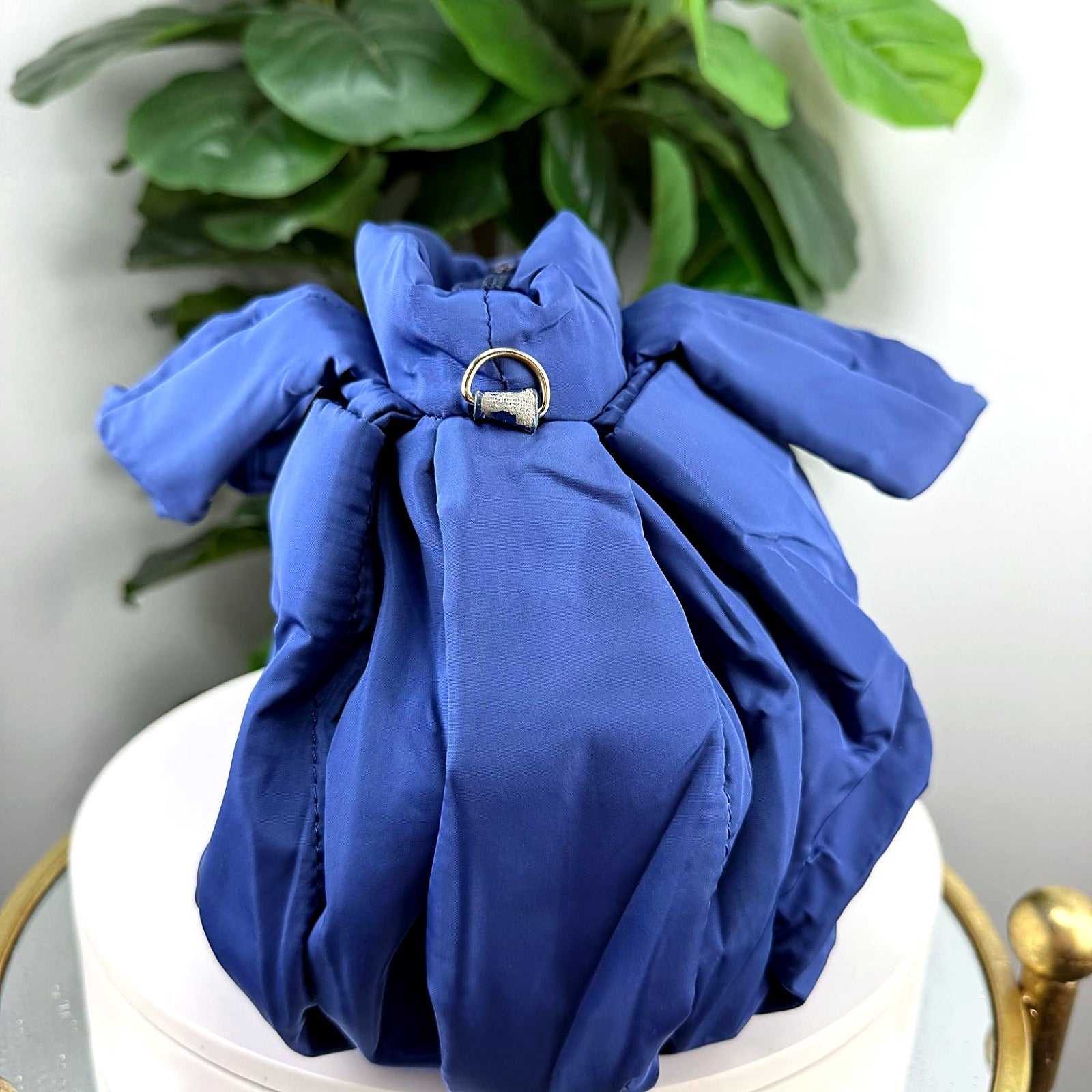 Authentic See By Chloé Royal Blue Quilted Nylon Duffel Bag