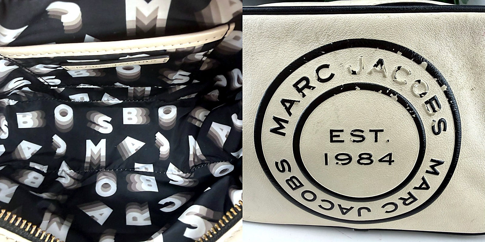 Authentic Marc Jacobs The Camera Bag Cream Leather Crossbody