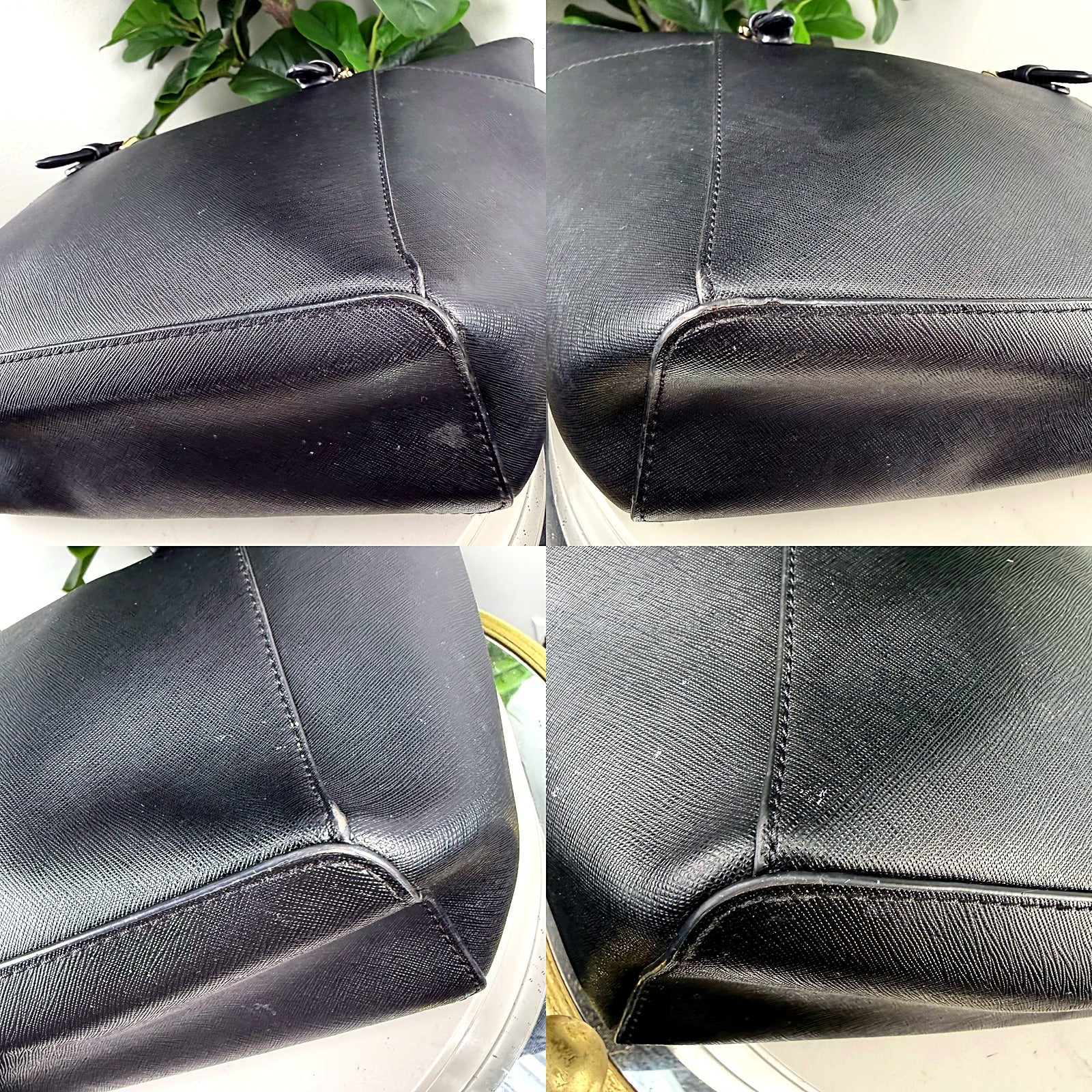 Authentic Michael Kors Black Saffiano Leather Tote