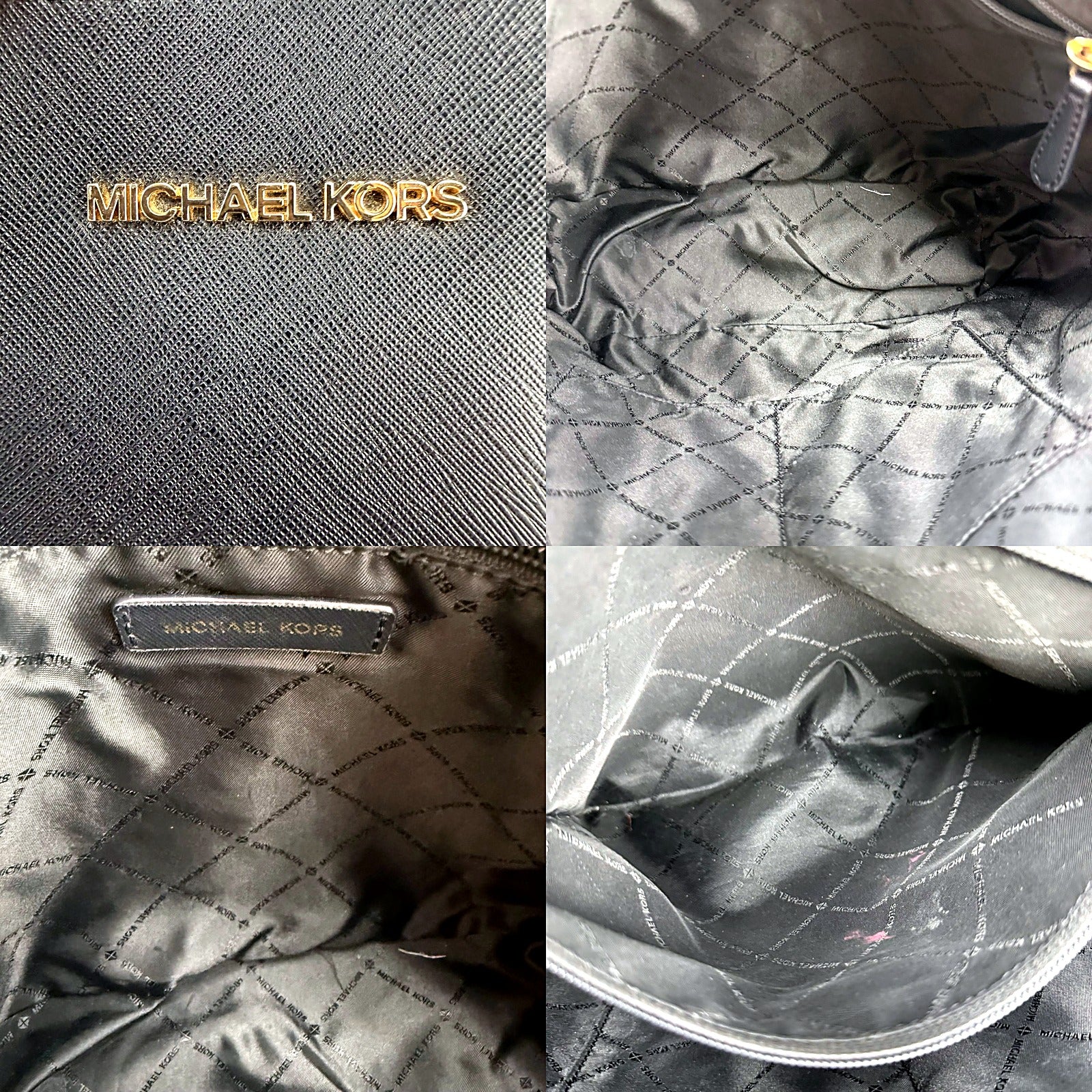 Authentic Michael Kors Black Saffiano Leather Tote