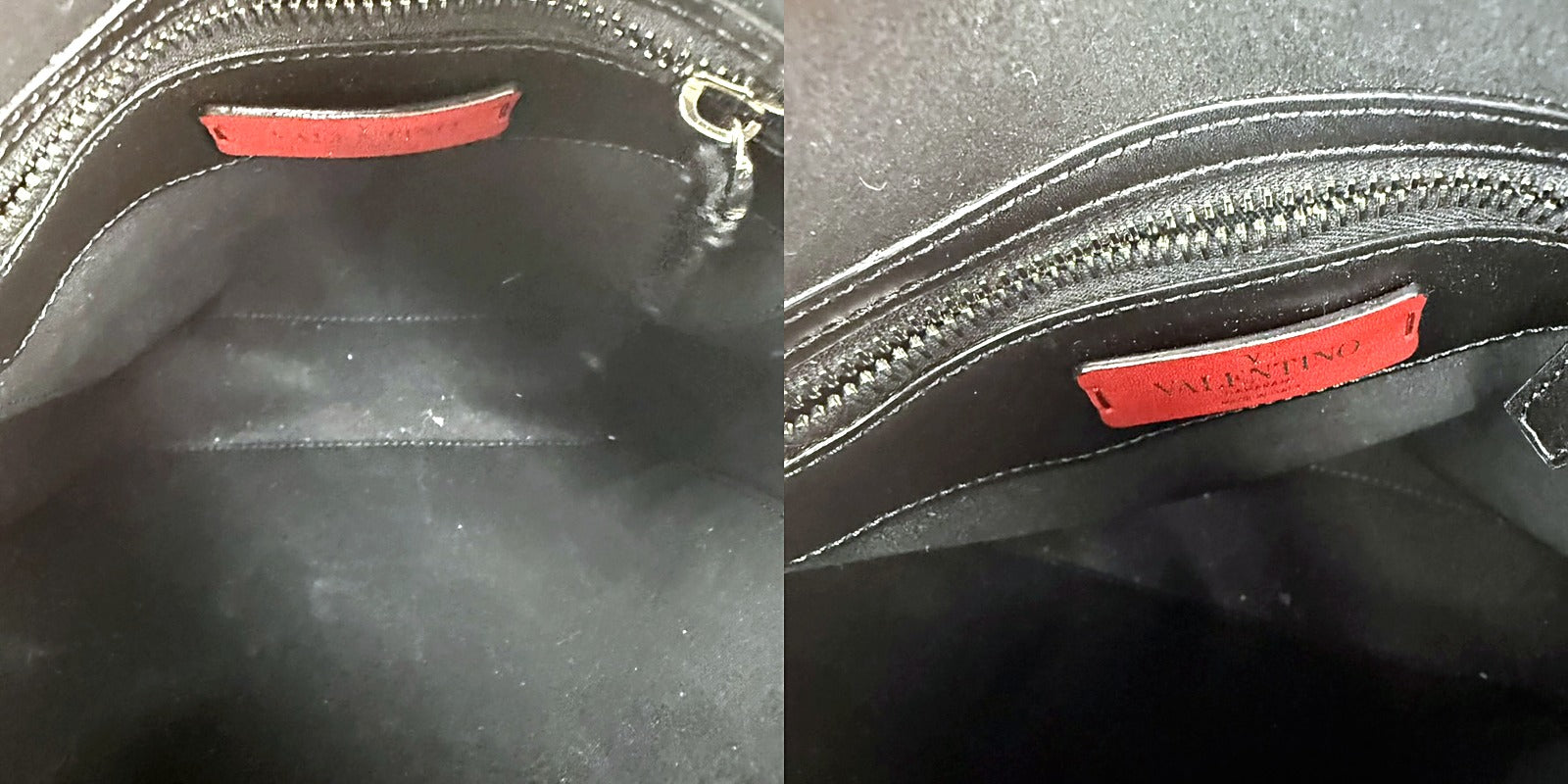 Authentic Valentino Garavani VLTN Black Leather Messenger Crossbody Bag - pair