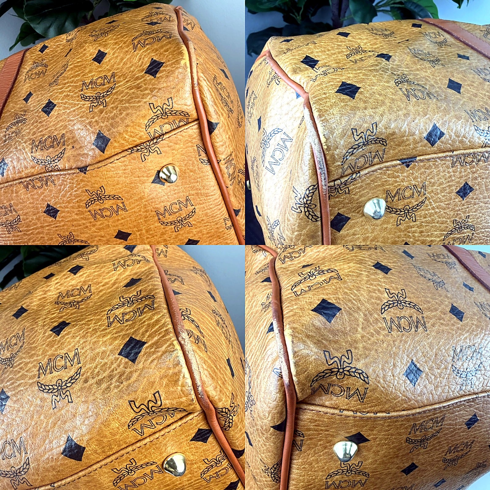 Authentic Vintage MCM Visetos Jack Nicklaus Golf Collection Duffel Bag - detail grid 2