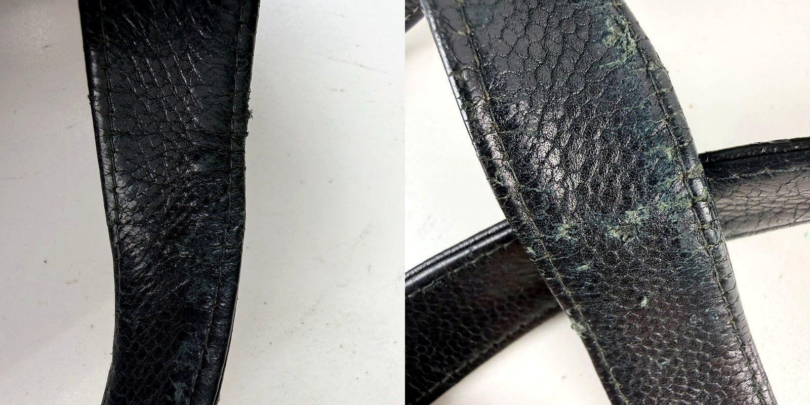 Authentic Chanel Black Caviar Leather Tote - strap wear