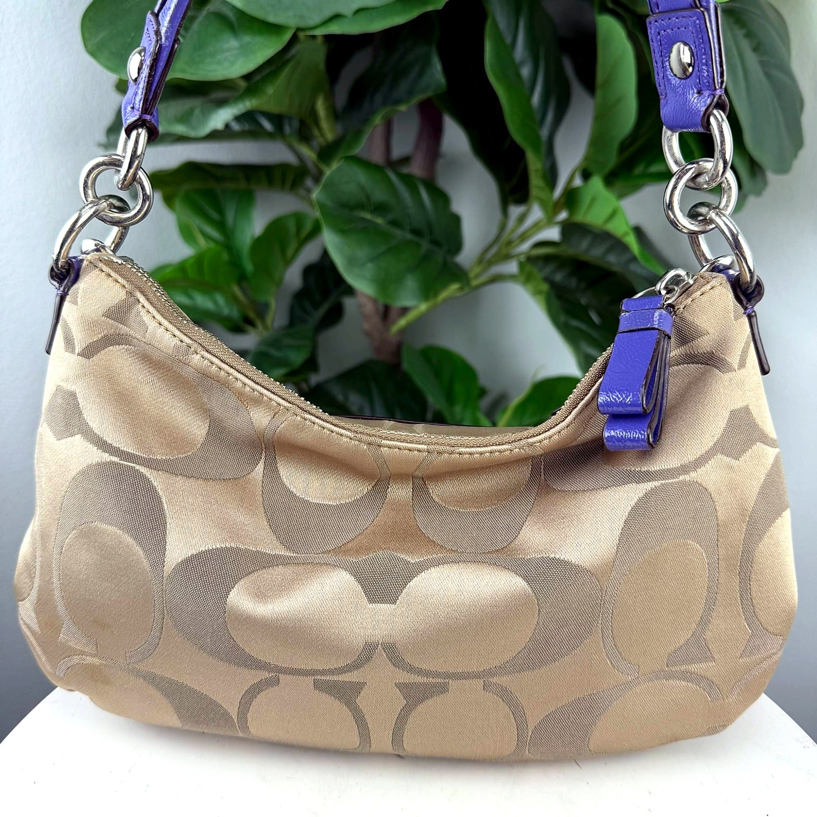 Coach Signature jacquard hobo bag - back
