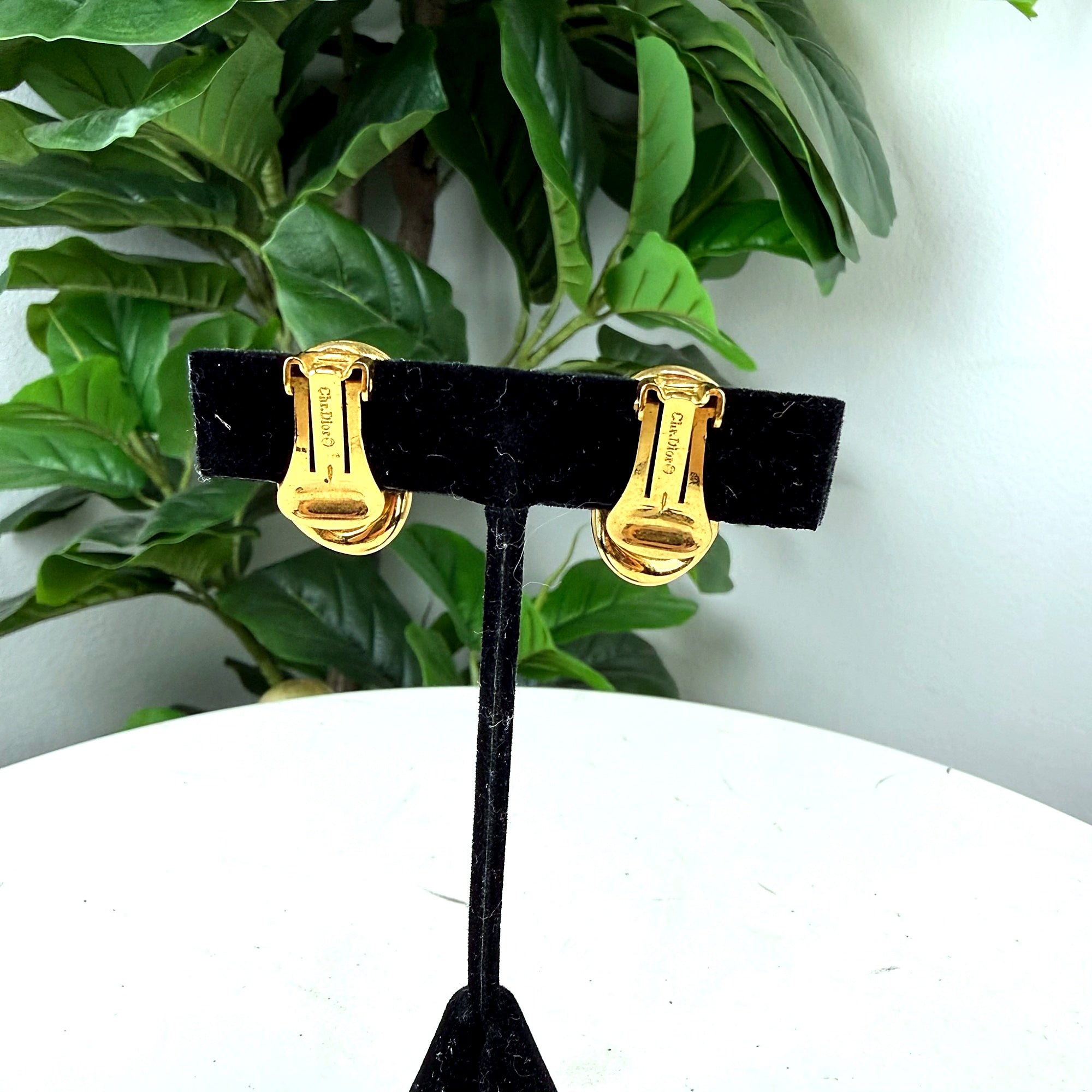 Christian Dior earring clip back stamped Chr.Dior with copyright mark