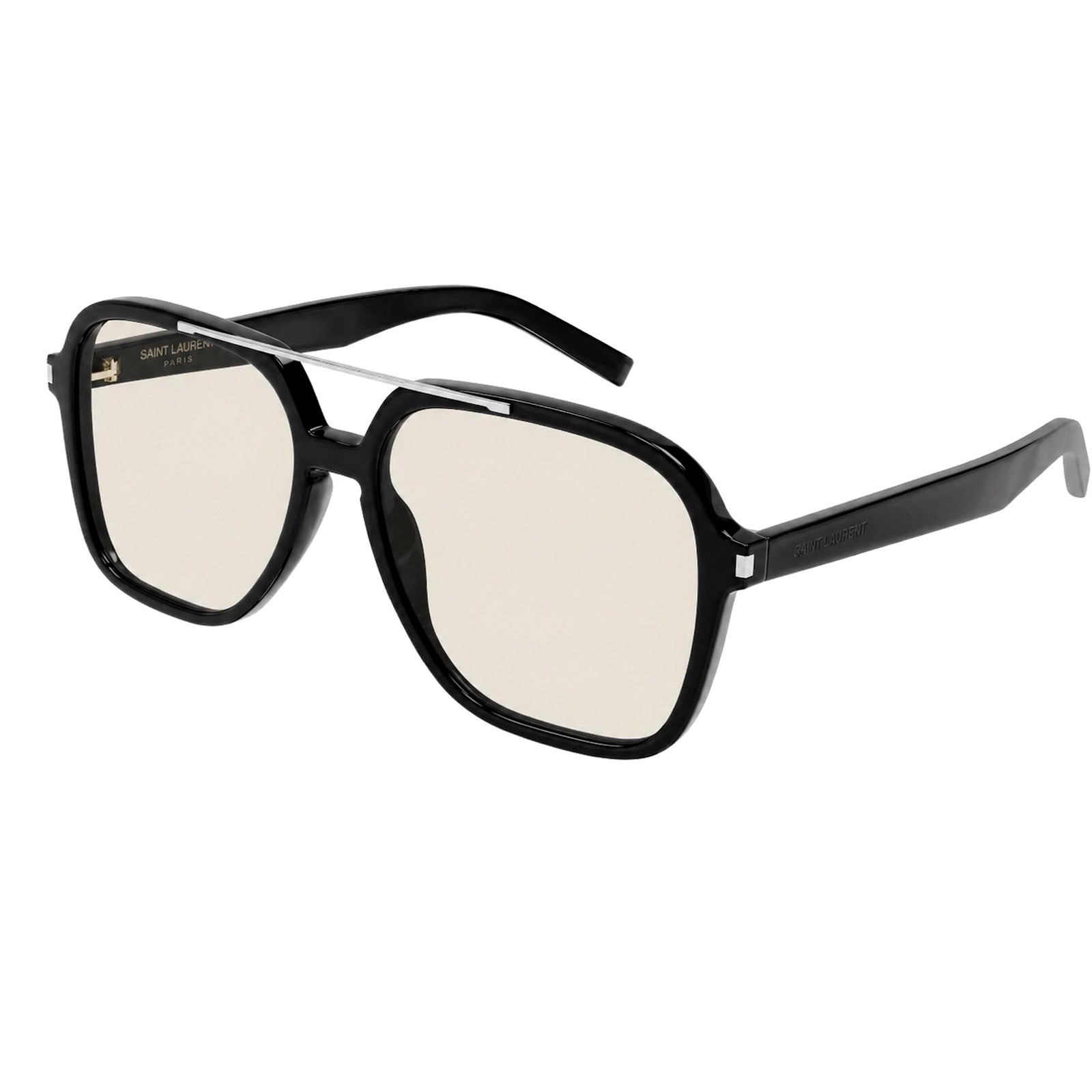 Authentic Saint Laurent Square Aviator Sunglasses