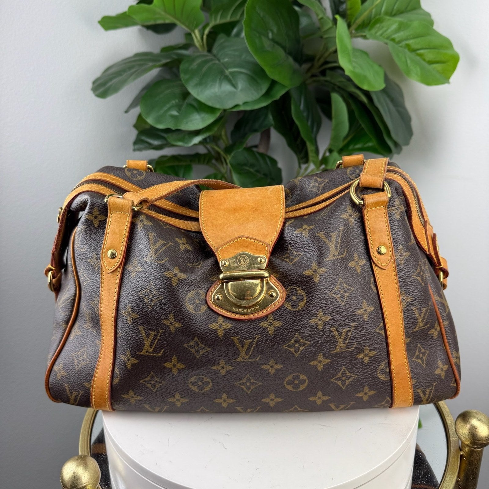 Louis Vuitton Monogram two way shoulder bag - front