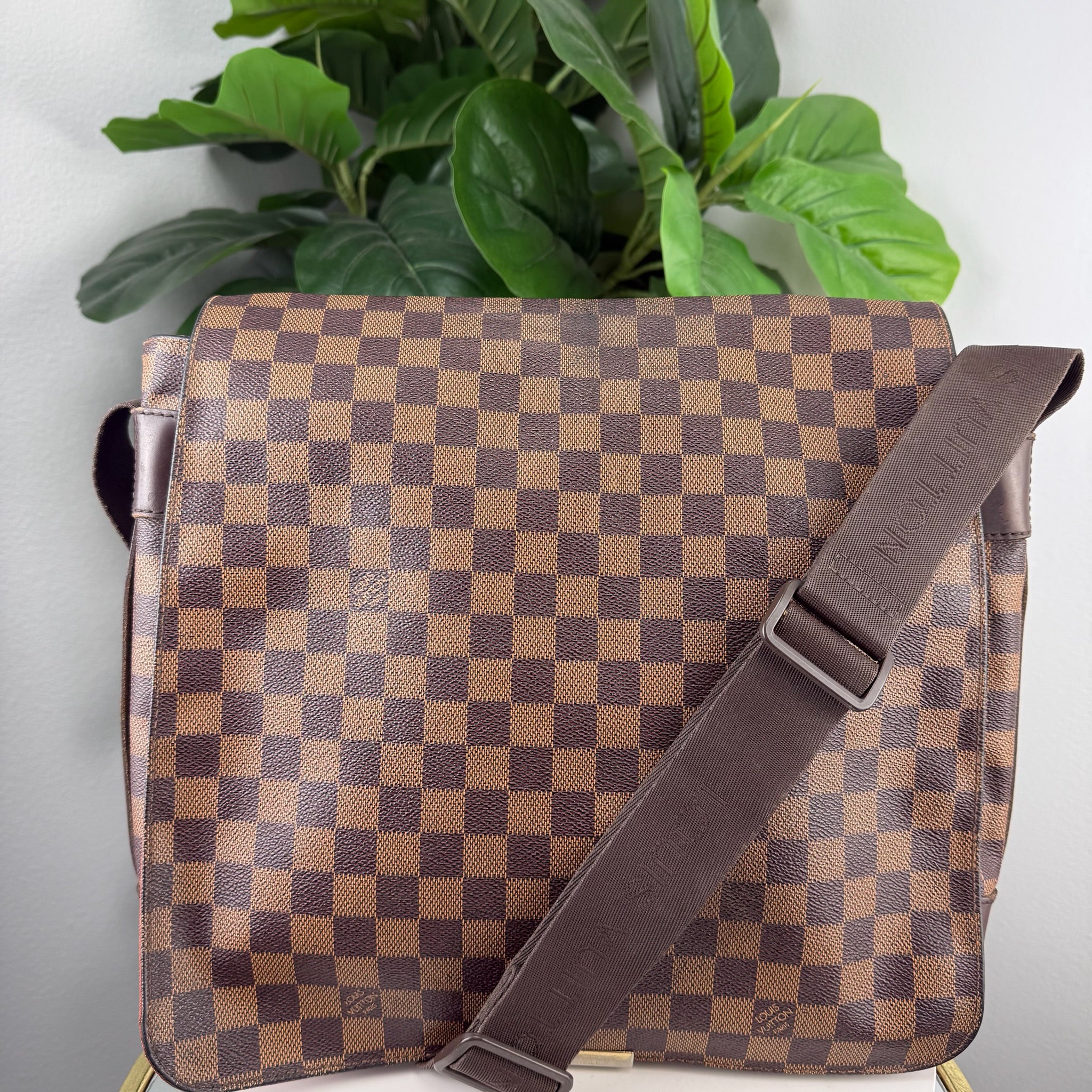 Louis Vuitton Damier Ebene Bastille Messenger Bag - front