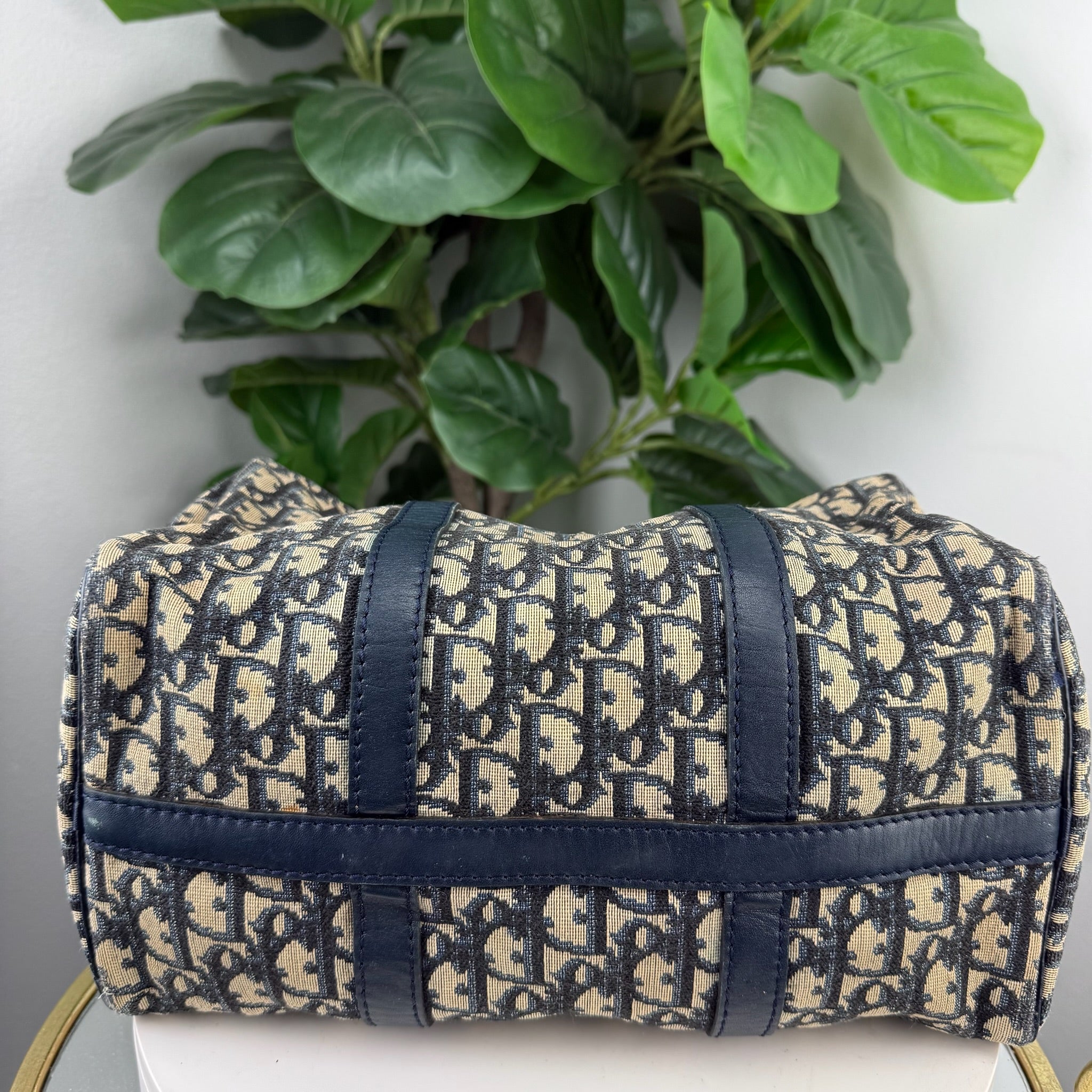 Christian Dior Trotter Monogram Jacquard Mini Boston Bag