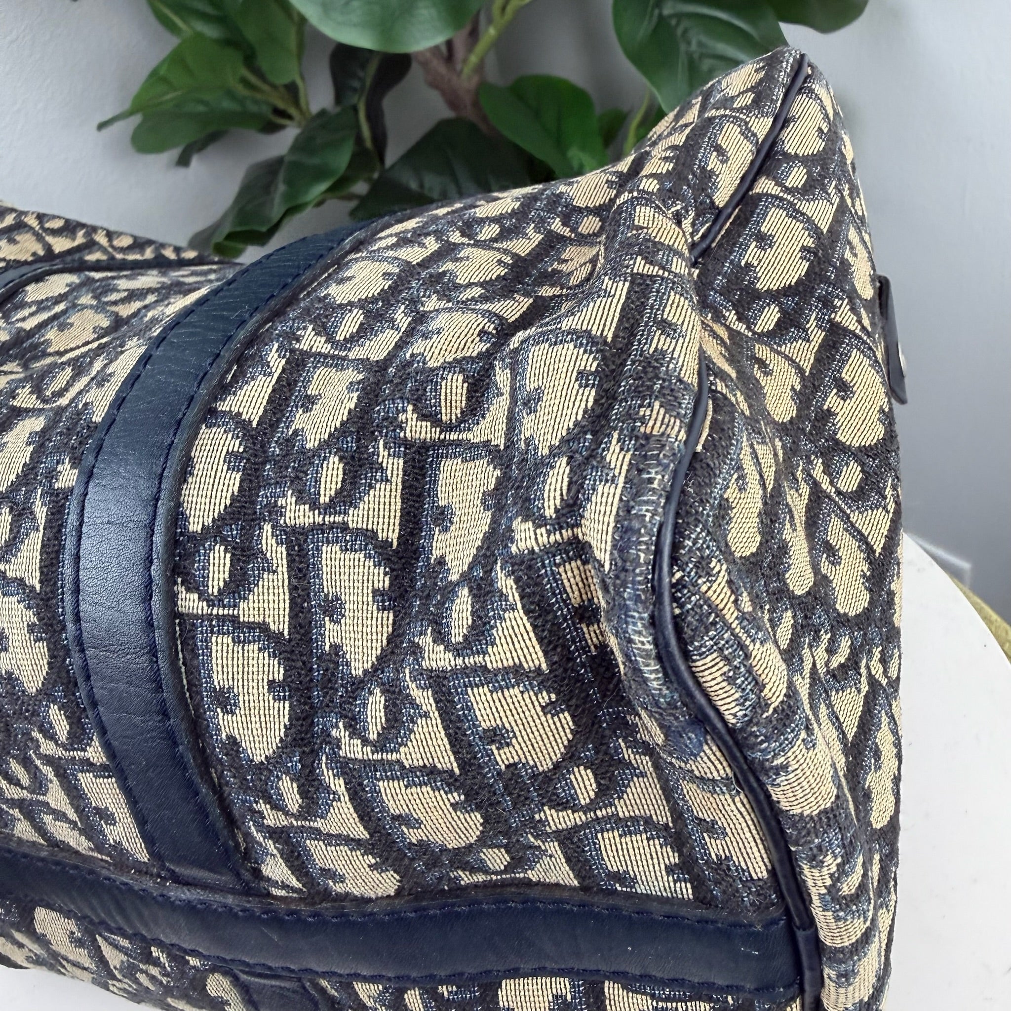 Christian Dior Trotter Monogram Jacquard Mini Boston Bag
