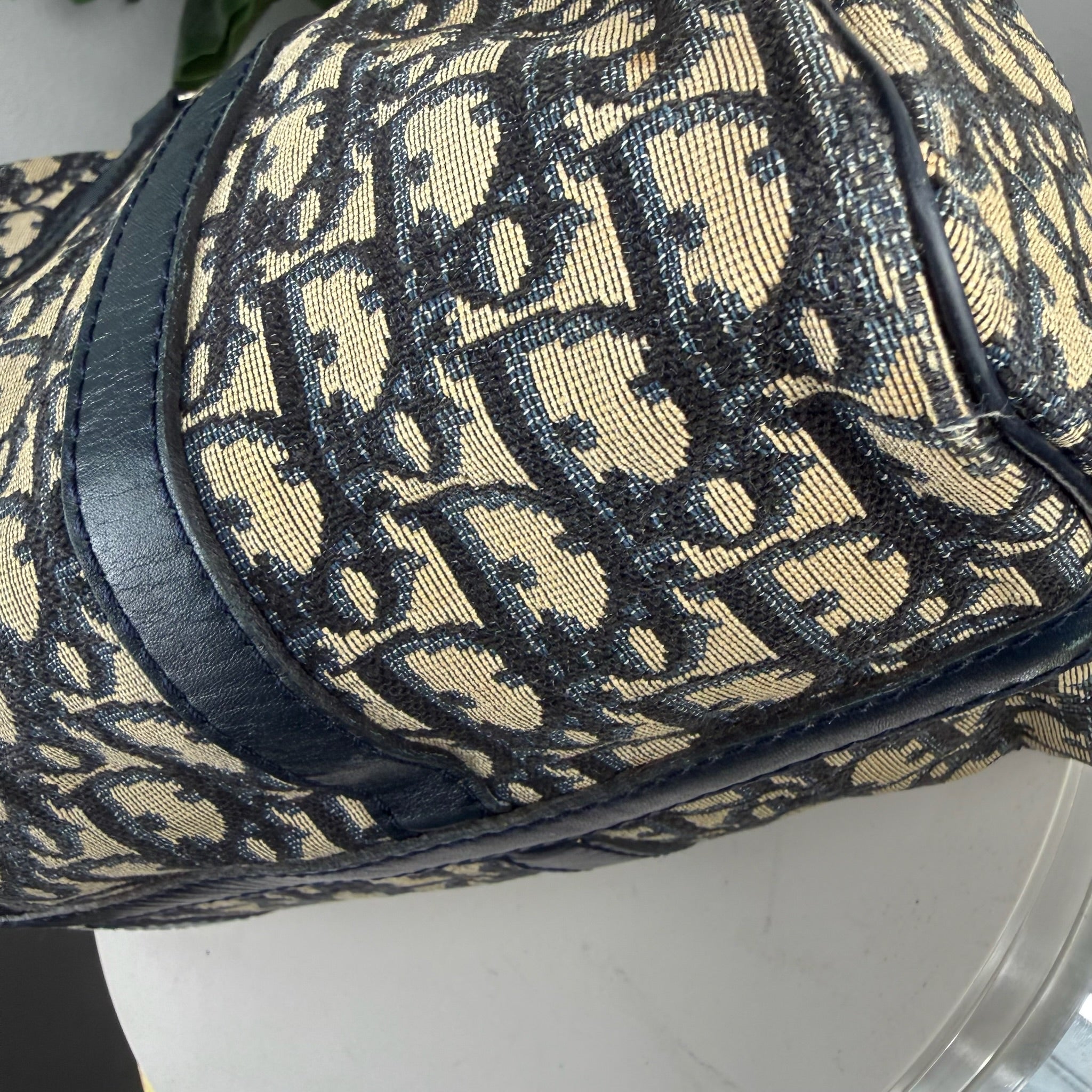 Christian Dior Trotter Monogram Jacquard Mini Boston Bag