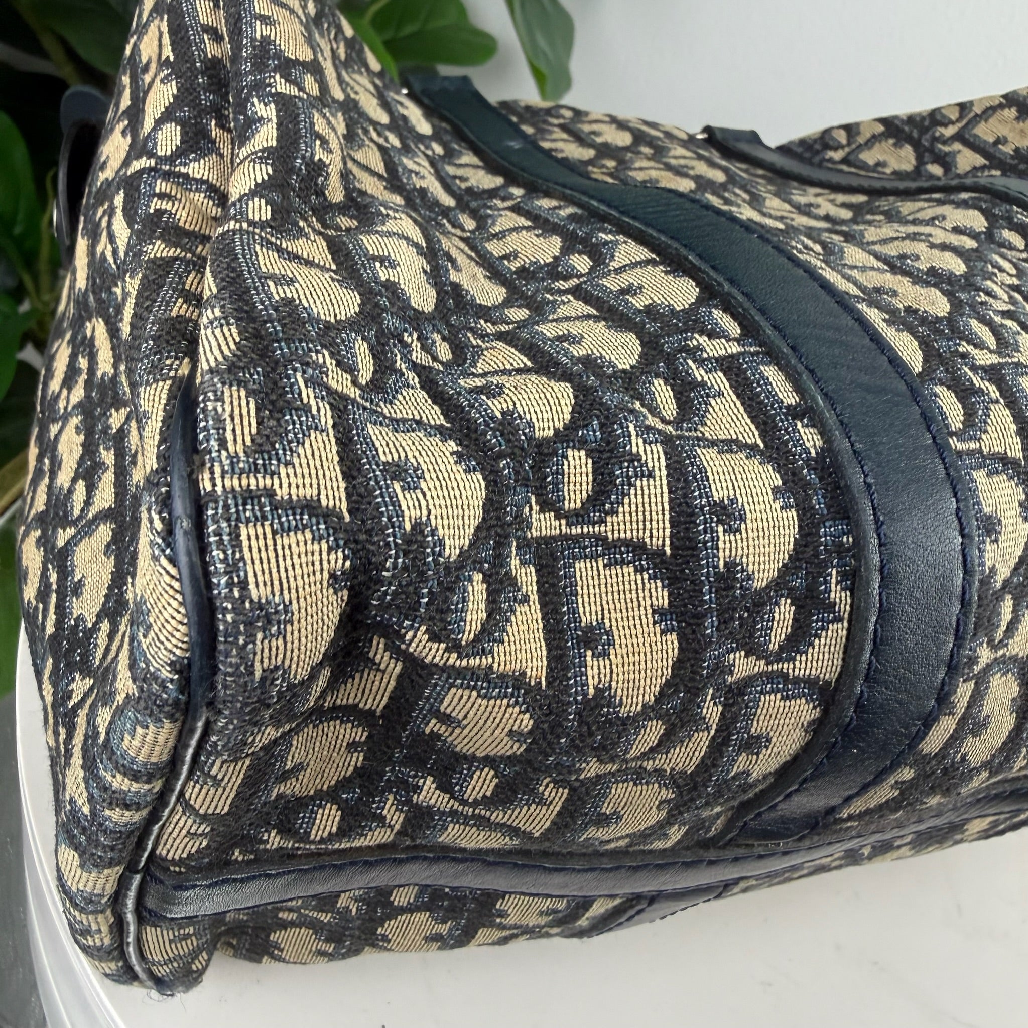 Christian Dior Trotter Monogram Jacquard Mini Boston Bag