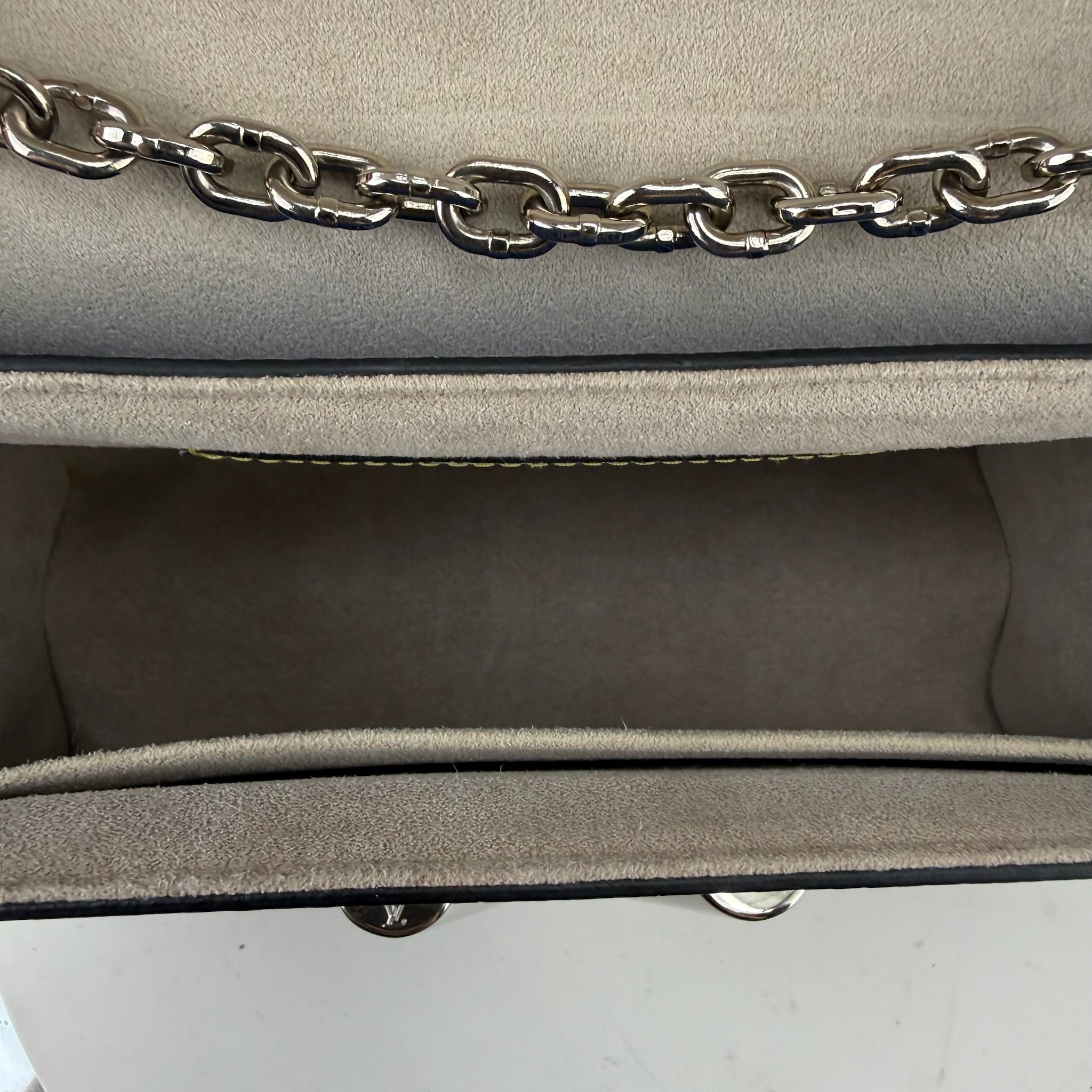 Authentic Louis Vuitton Blue Denim Aztec Epi Leather Twist Bag