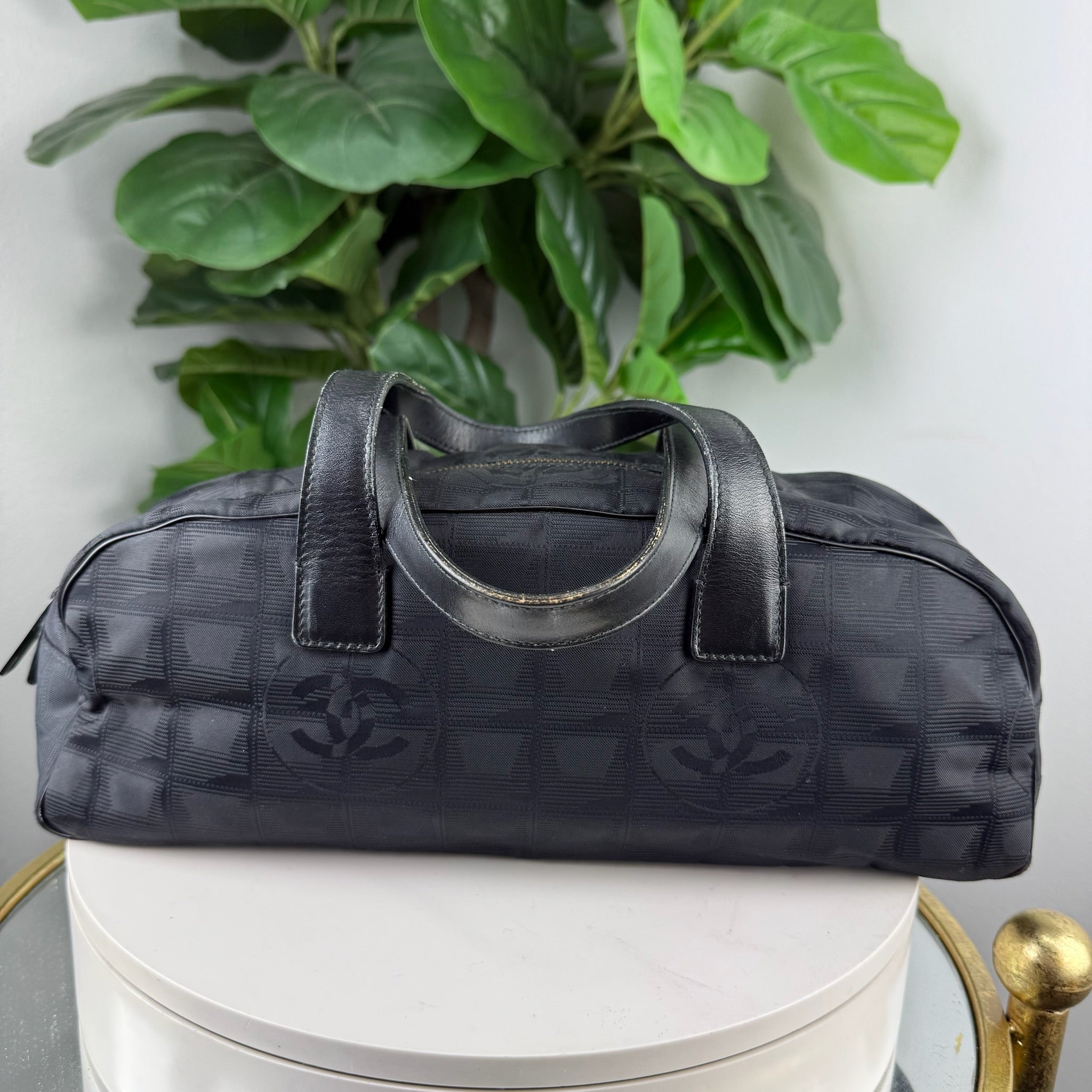 Chanel New Travel Line Nylon Bowling Bag