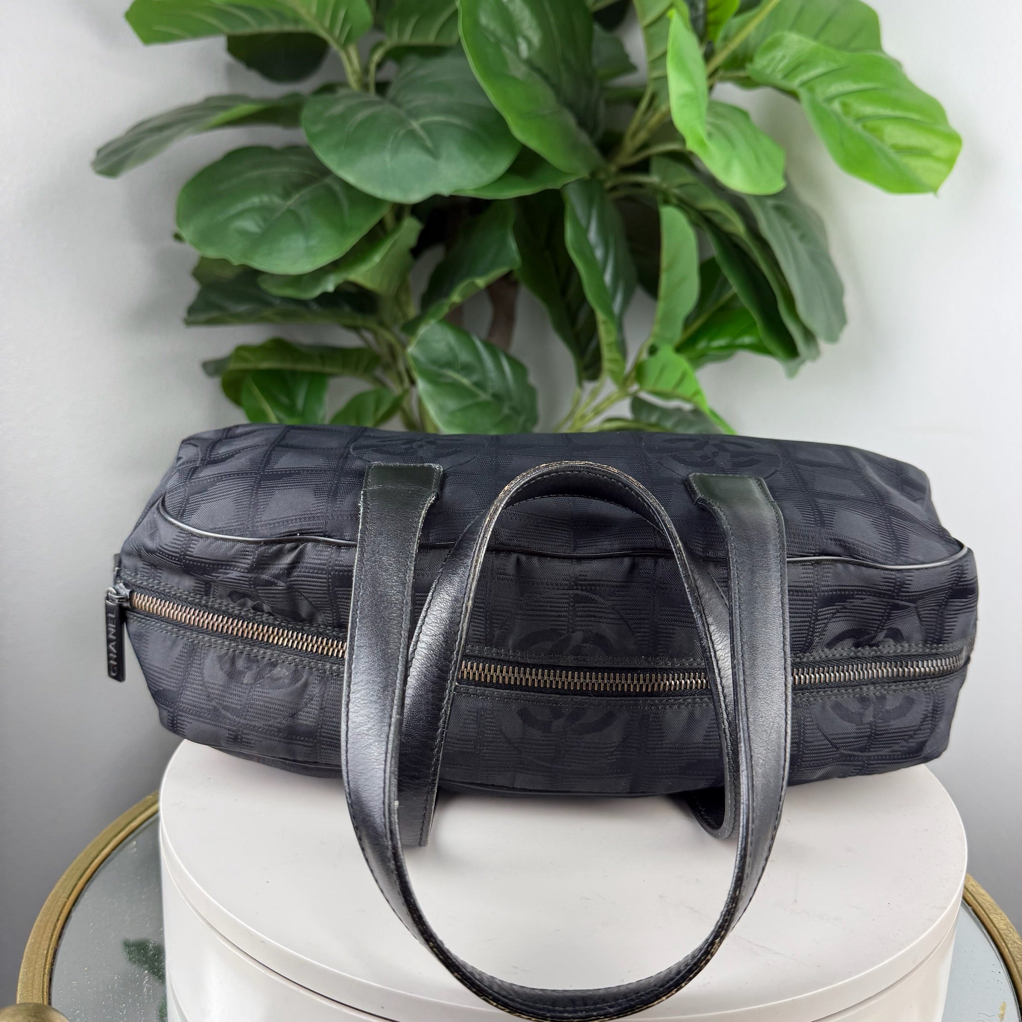 Chanel New Travel Line Nylon Bowling Bag