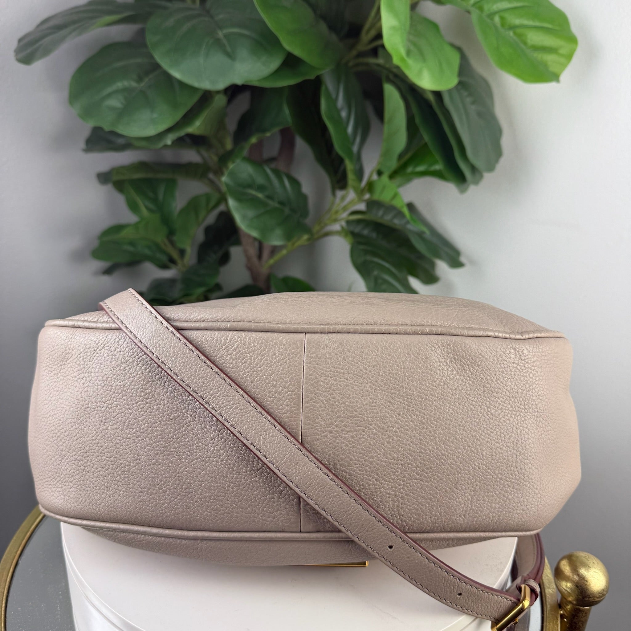Marc by Marc Jacobs Pebbled Leather Hobo Bag - Taupe