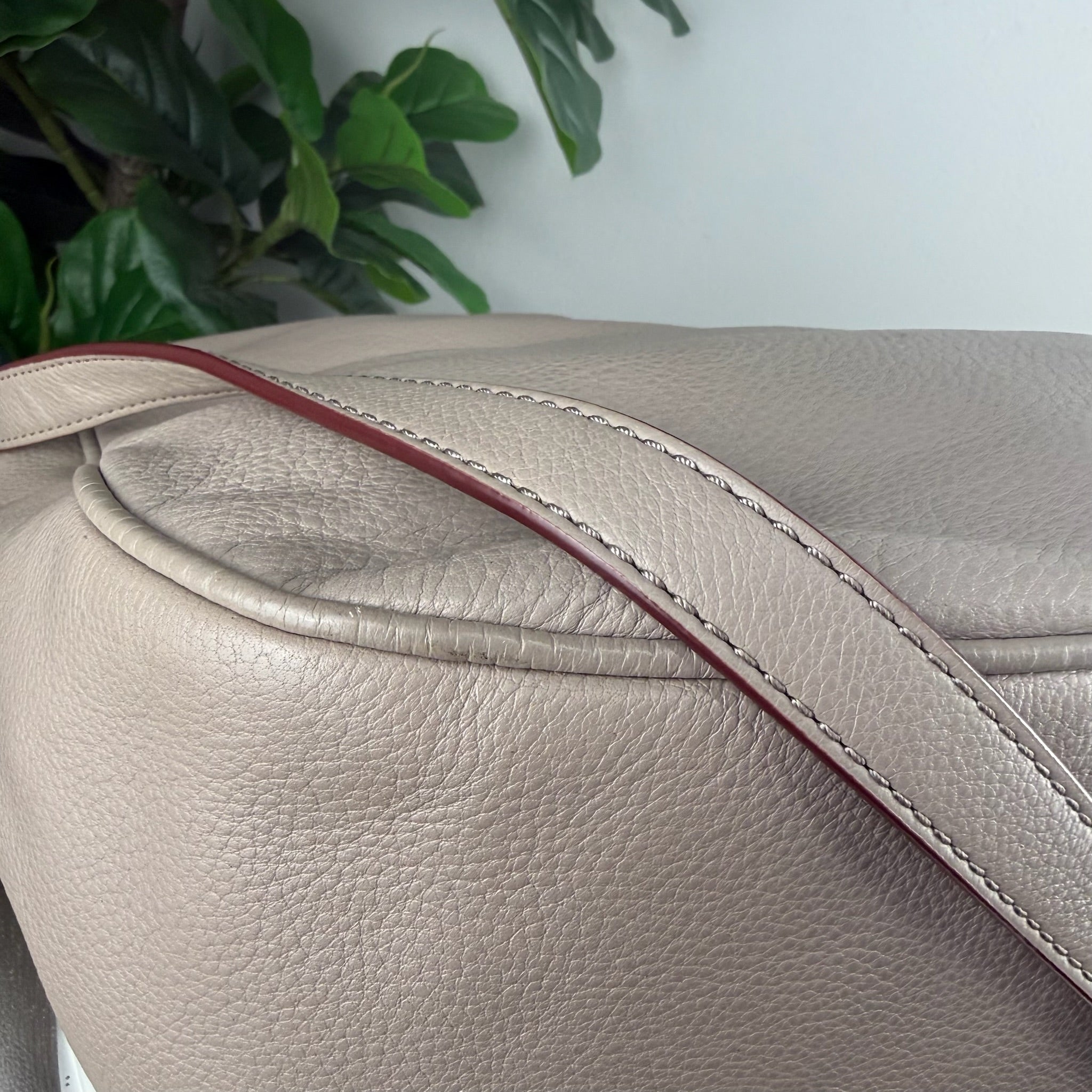 Marc by Marc Jacobs Pebbled Leather Hobo Bag - Taupe