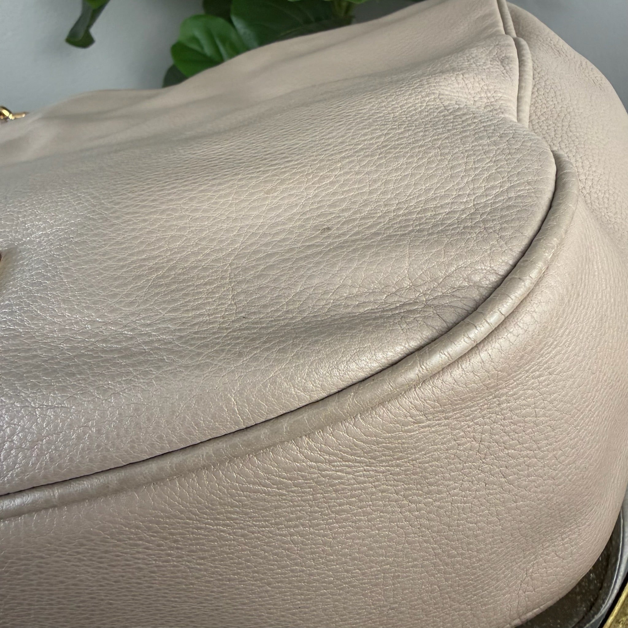 Marc by Marc Jacobs Pebbled Leather Hobo Bag - Taupe