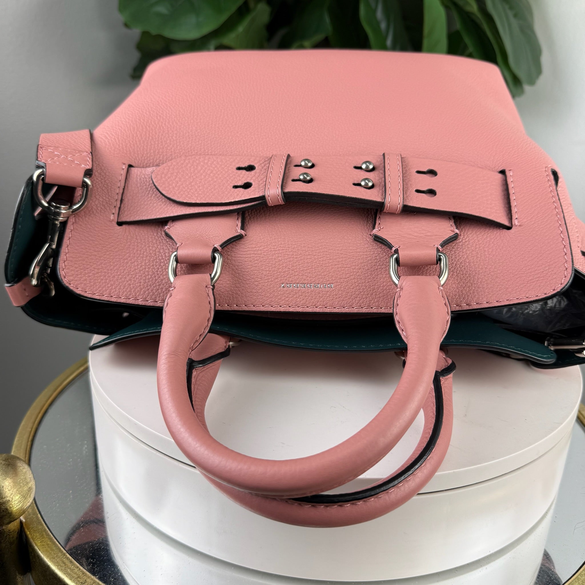 Burberry The Belt Bag Pebbled Leather - Pink