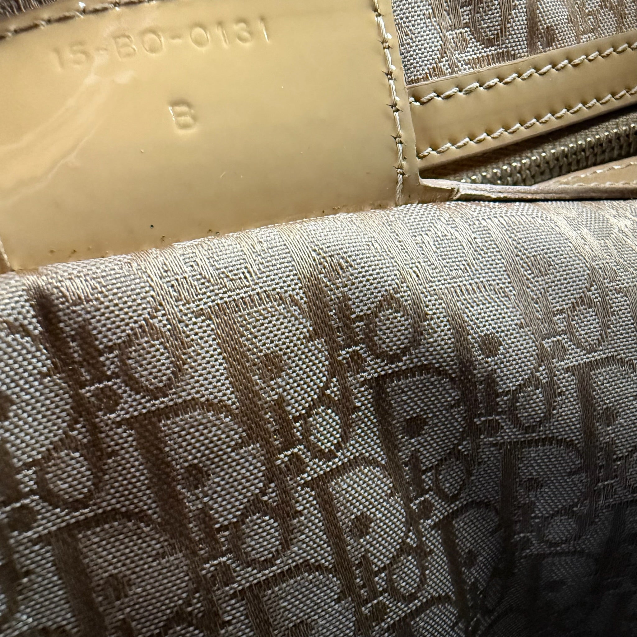 Authentic Christian Dior Lady Dior Patent Cannage Tote - Mustard