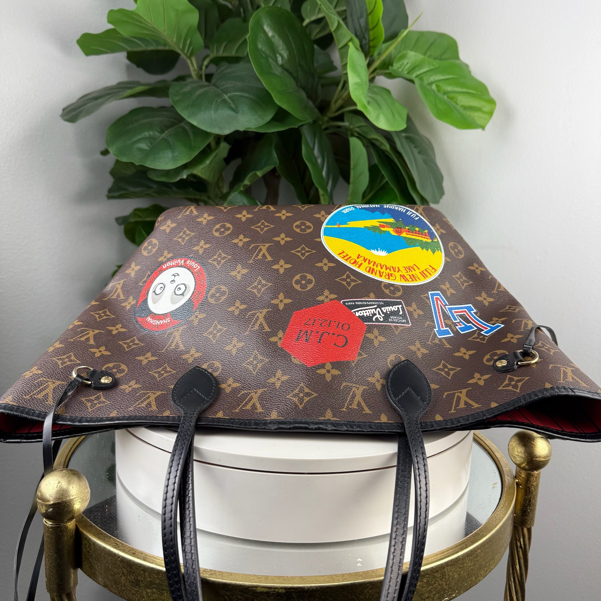 Louis Vuitton Neverfull MM My LV World Tour Monogram Tote with Pochette
