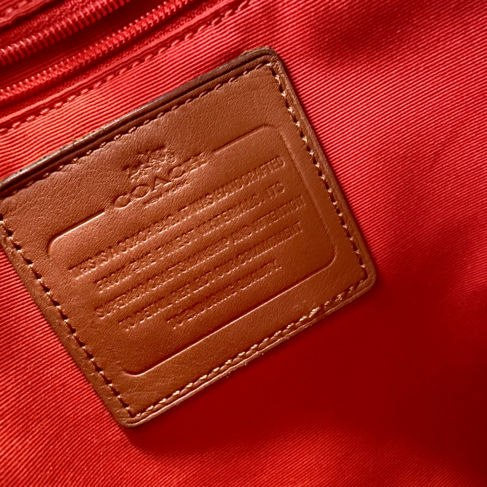 Coach Signature Canvas Foldover Varsity Stripe Crossbody Bag