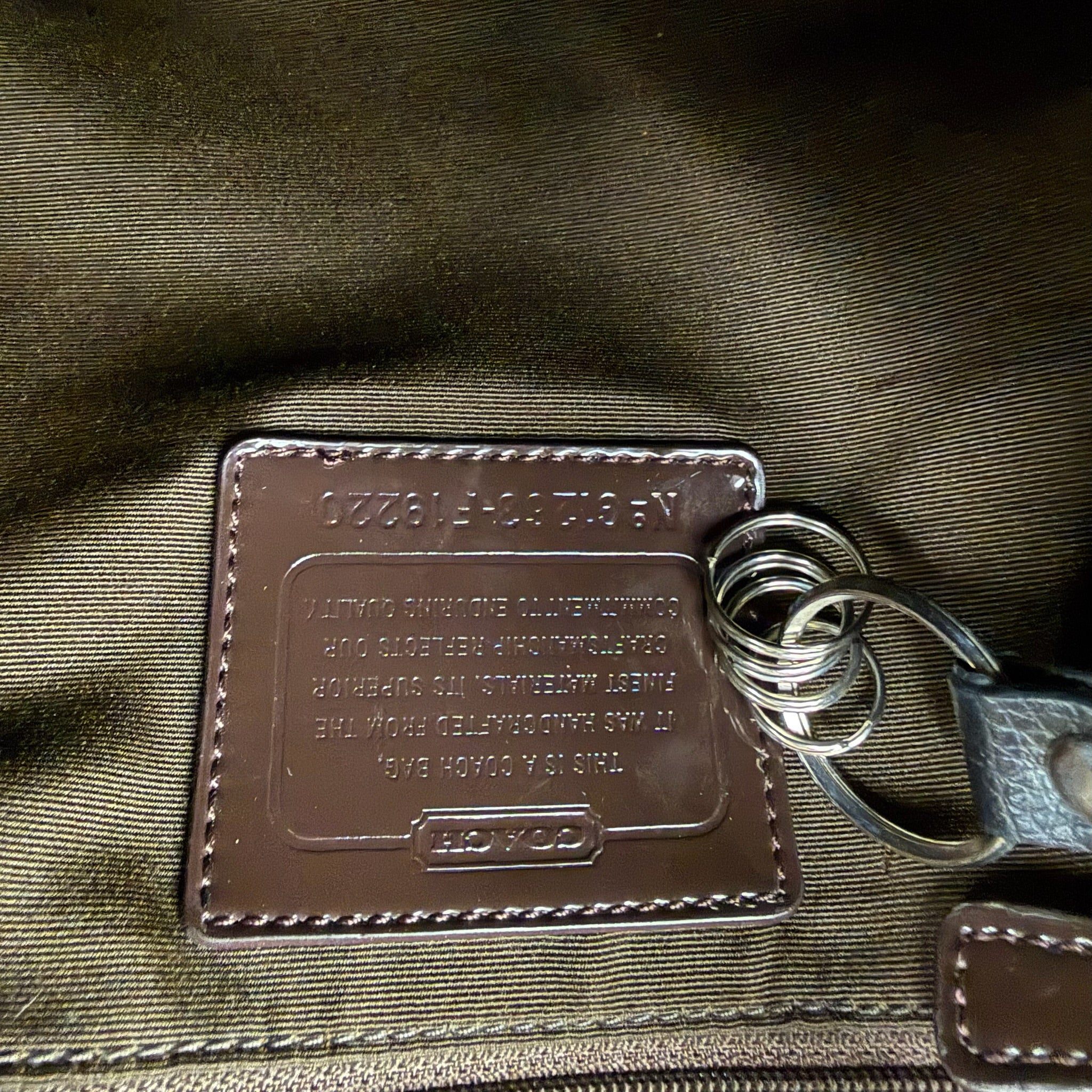 Authentic Coach Signature Canvas Swingpack Crossbody Bag
