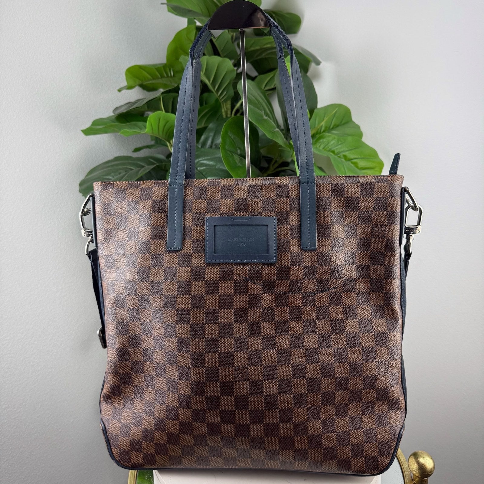 Louis Vuitton Damier Ebene two way tote - front