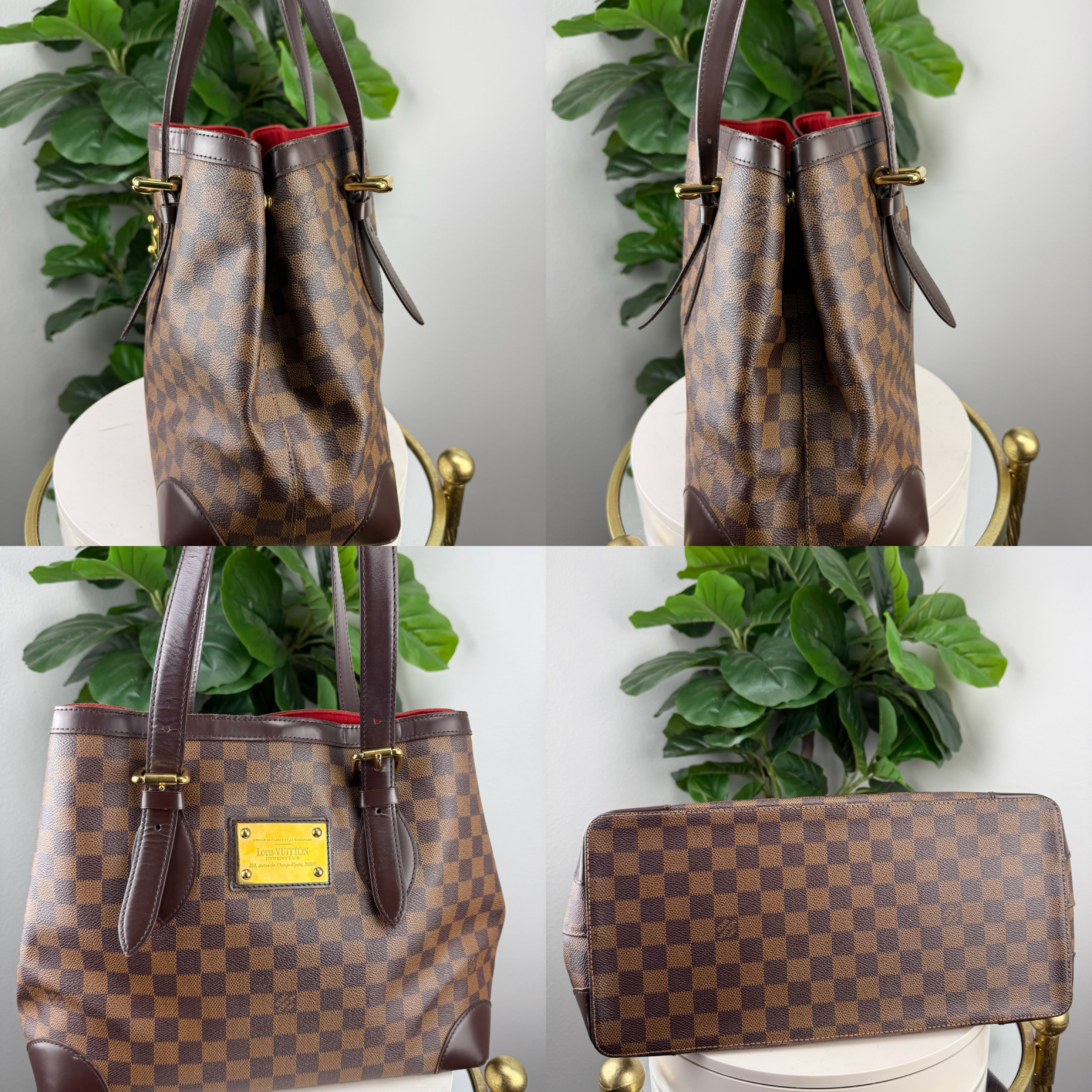 Authentic Louis Vuitton Hempstead MM Damier Ebene Shoulder Bag - Certificate of Authenticity included