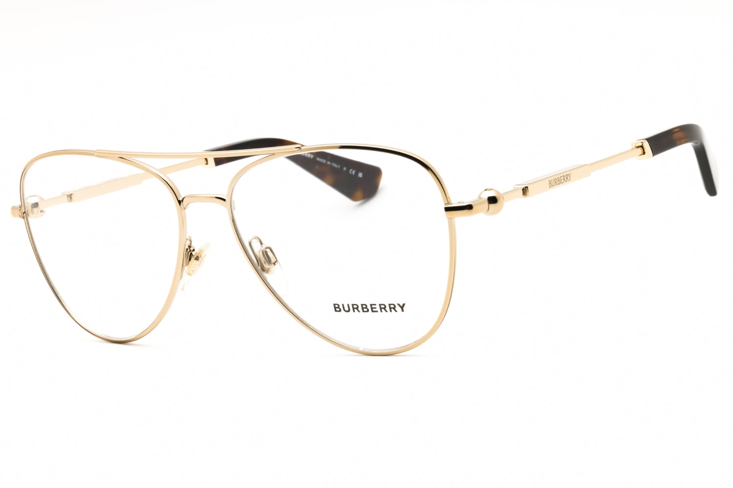 Authentic Burberry BE1386 Men's Eyeglasses Light Gold 55-15-140