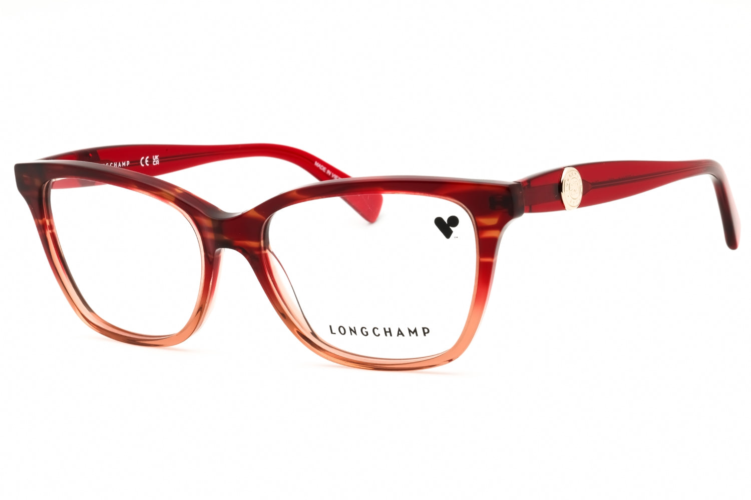 Authentic Longchamp LO2744N Ladies Eyeglasses Textured Red 55-16-140