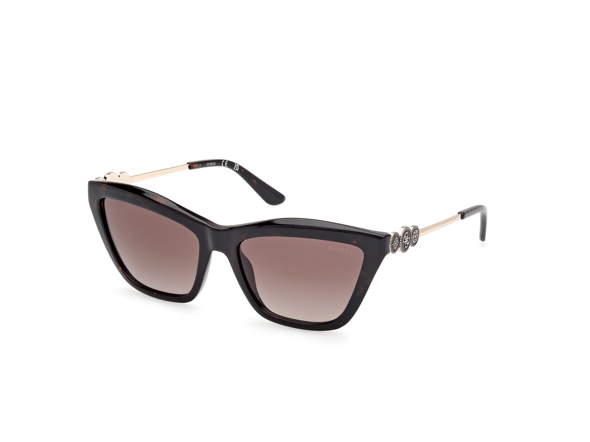 Authentic Guess GU00199 Ladies Sunglasses Dark Havana Gradient Brown 56-17-140