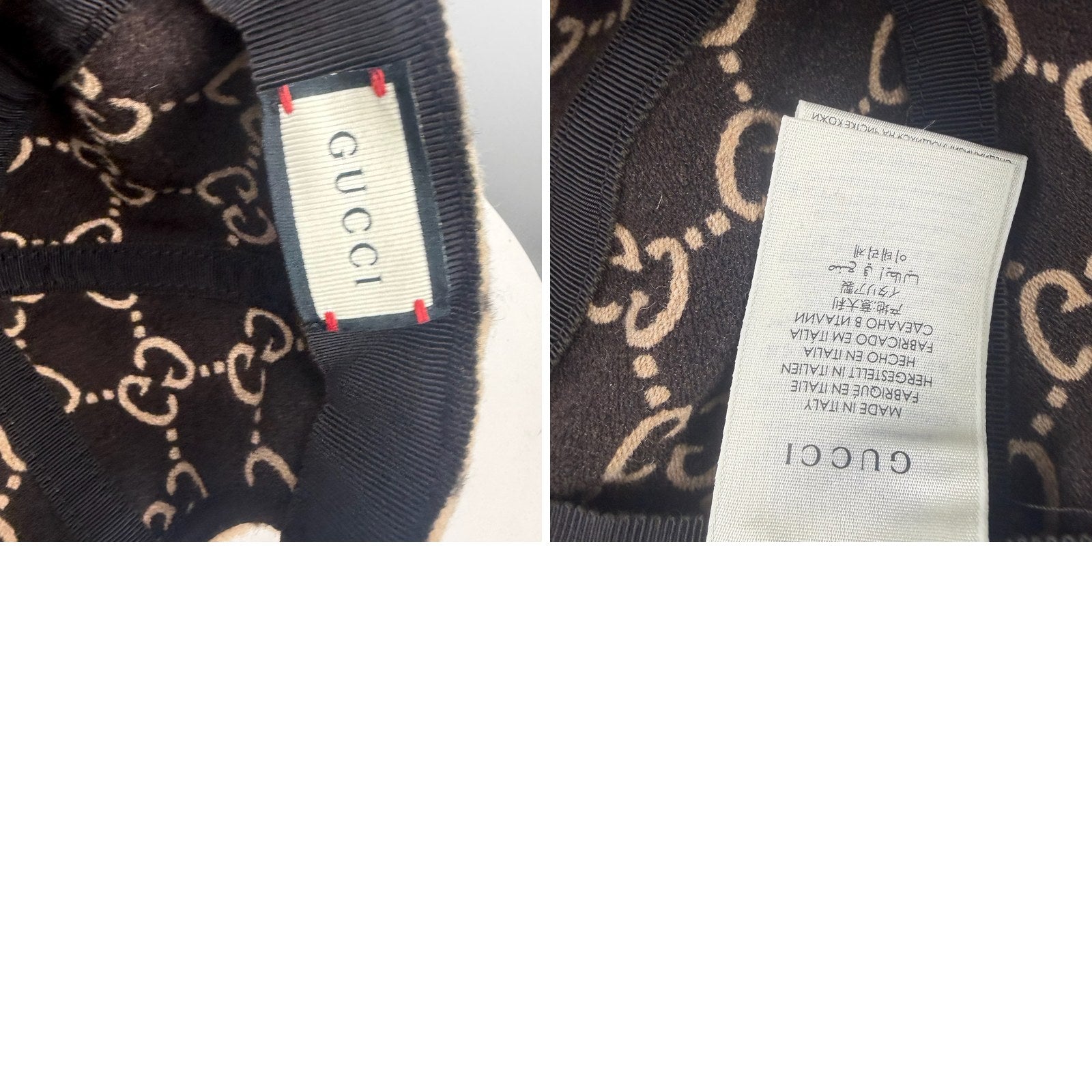 Interior with Gucci labels