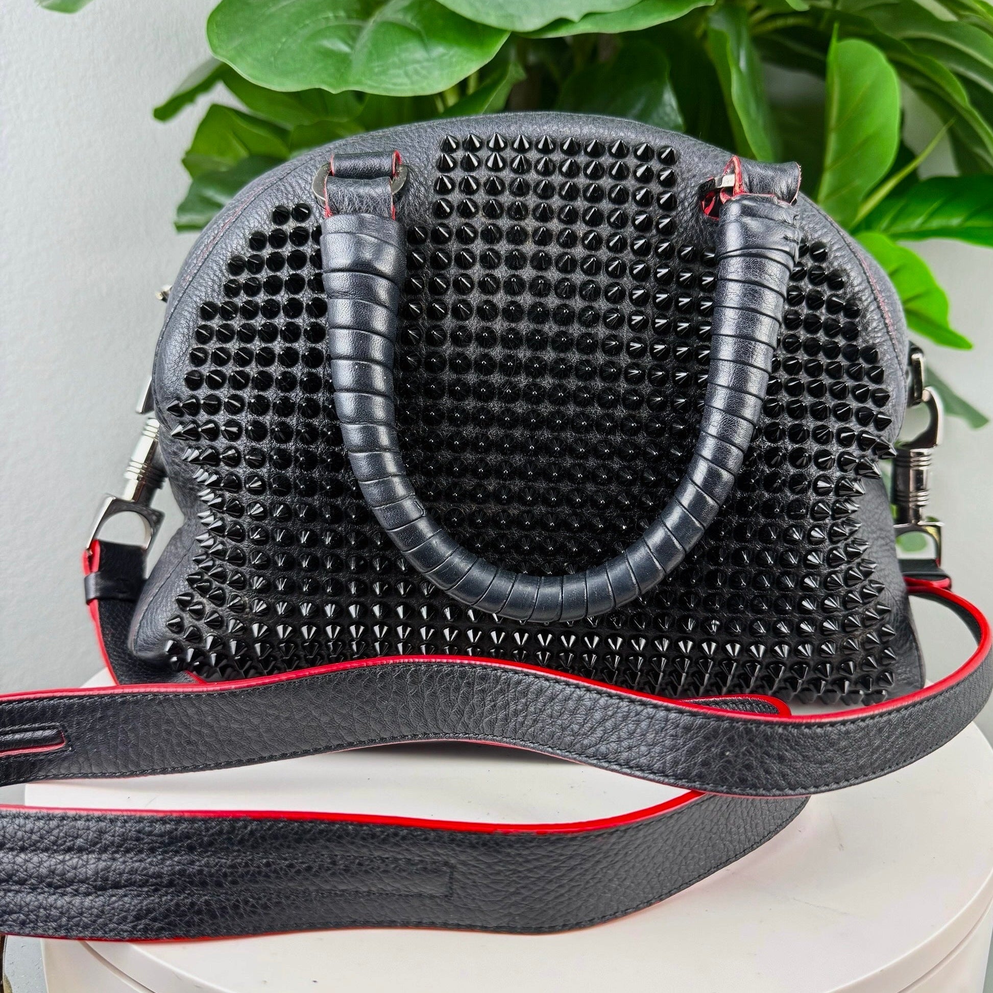 Authentic Christian Louboutin Panettone Studded Crossbody Bag - Certificate of Authenticity Included