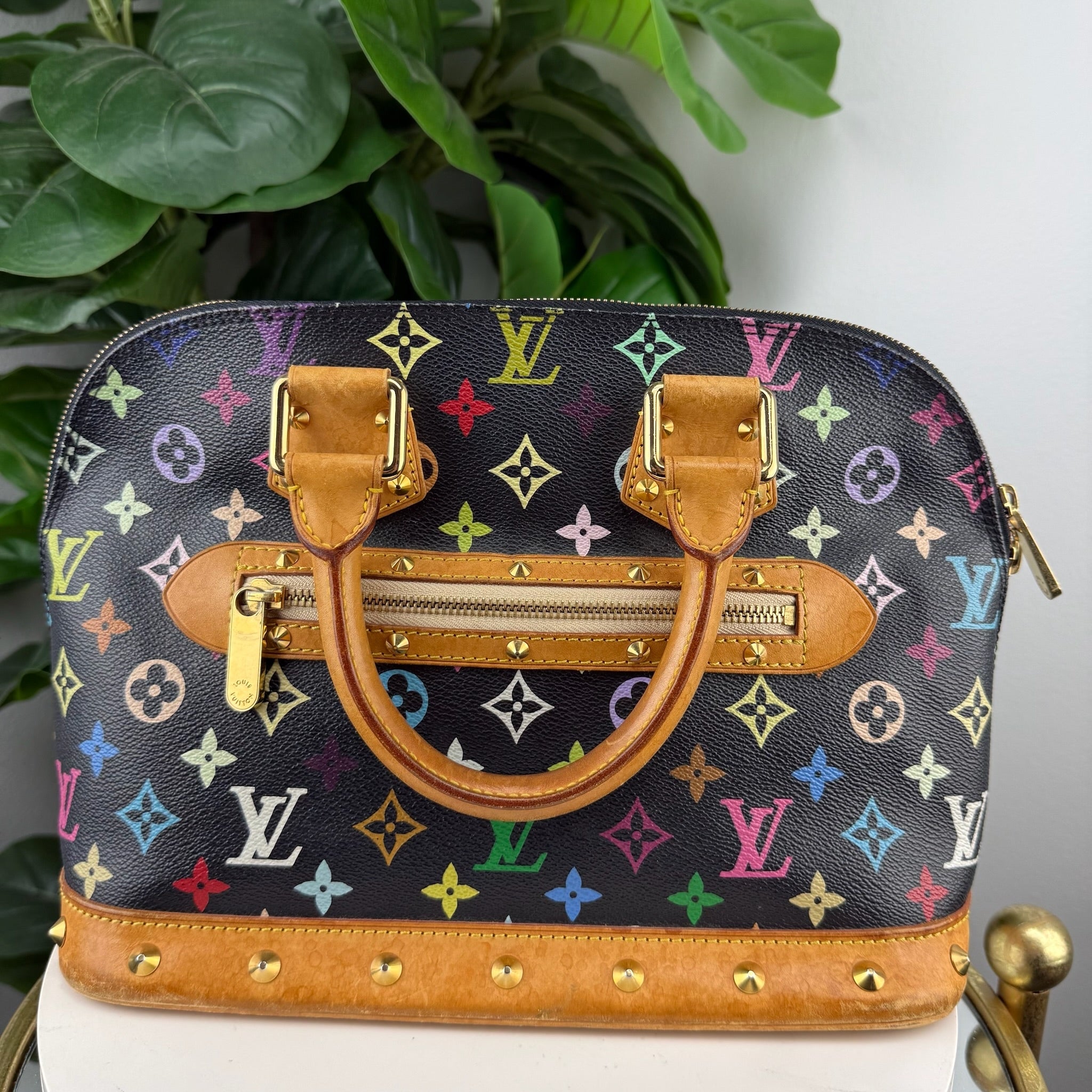 Authentic Louis Vuitton Alma Top Handle Bag