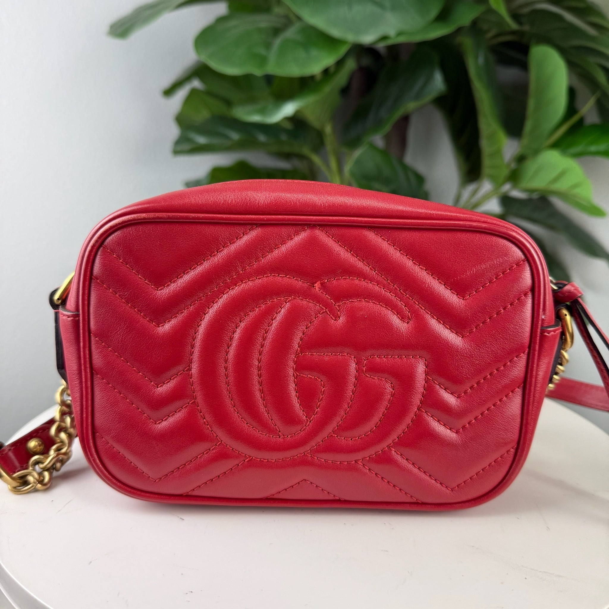 Authentic Gucci GG Marmont Matelasse Mini Bag